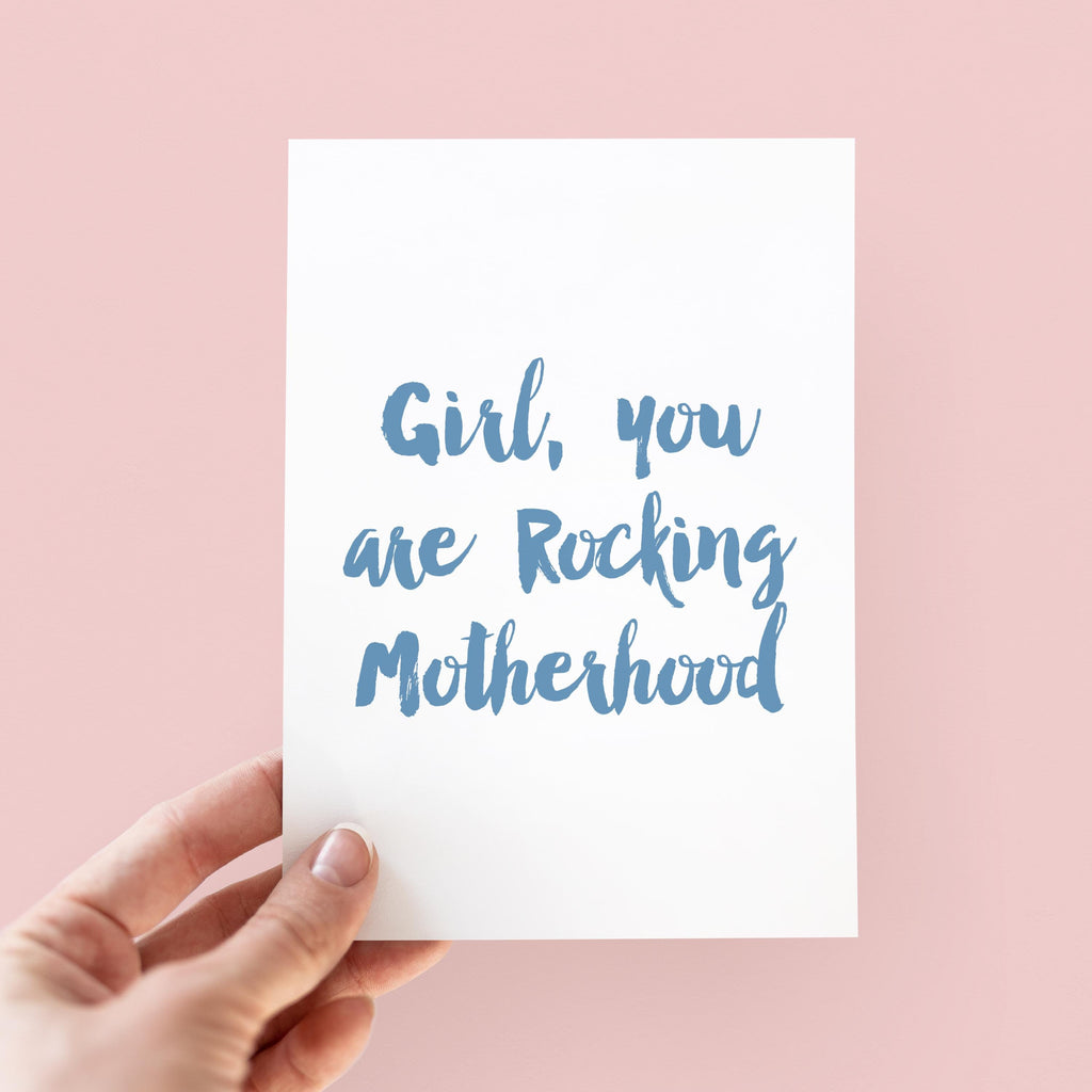 Rocking Motherhood Card For New Mums - Rocking Motherhood - New Mum Card - Mother's Day Card - Card For Mum - Card For New Mum