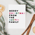 Personalised Family Christmas Card - Family Christmas Card - Personalised Christmas Card - Merry Christmas Card - Christmas Card
