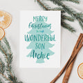 Personalised Wonderful Son Christmas Card - Merry Christmas Son - Son Christmas Card - Children's Christmas Card - Boys Christmas Card
