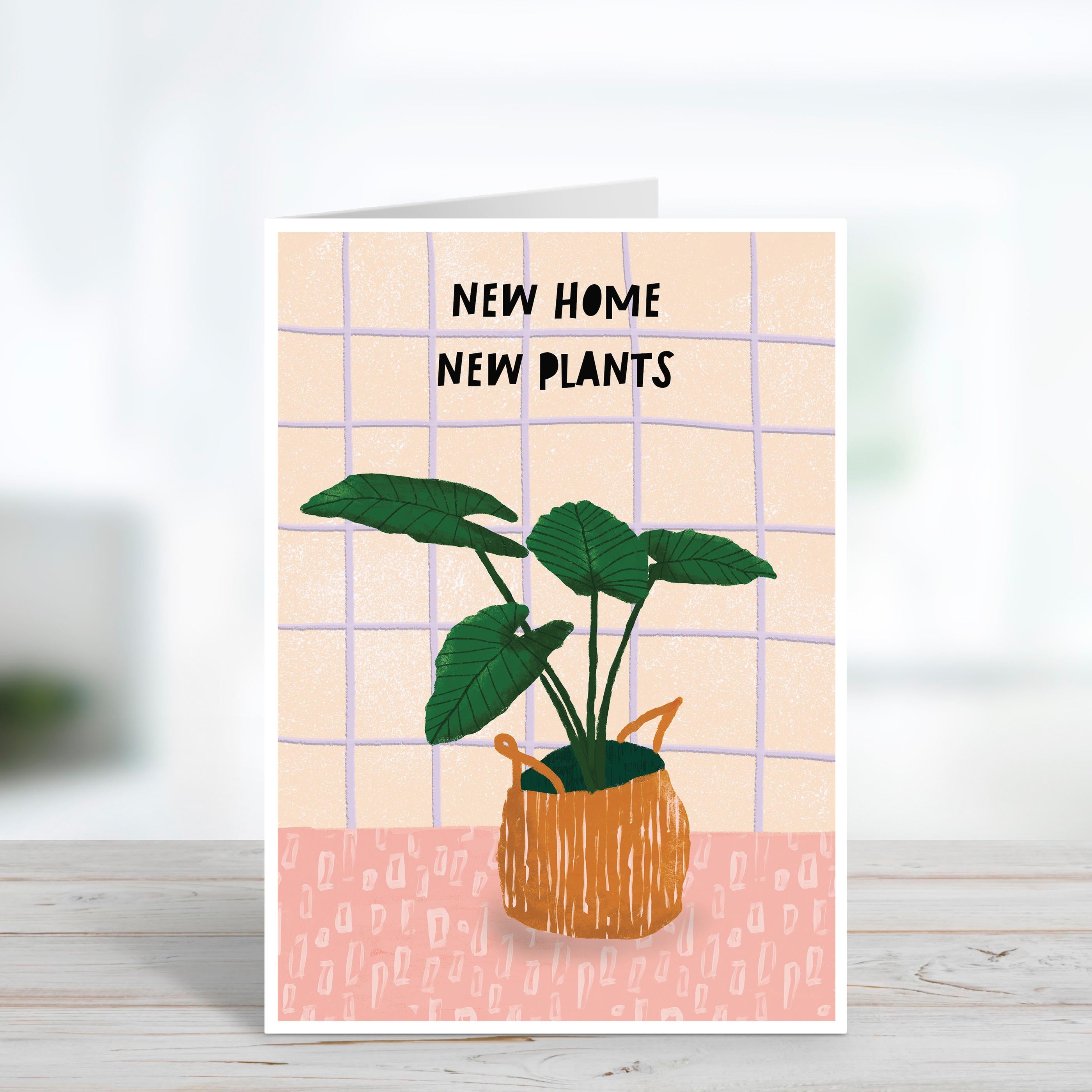 New Home, New Plants Illustrated House Warming Card