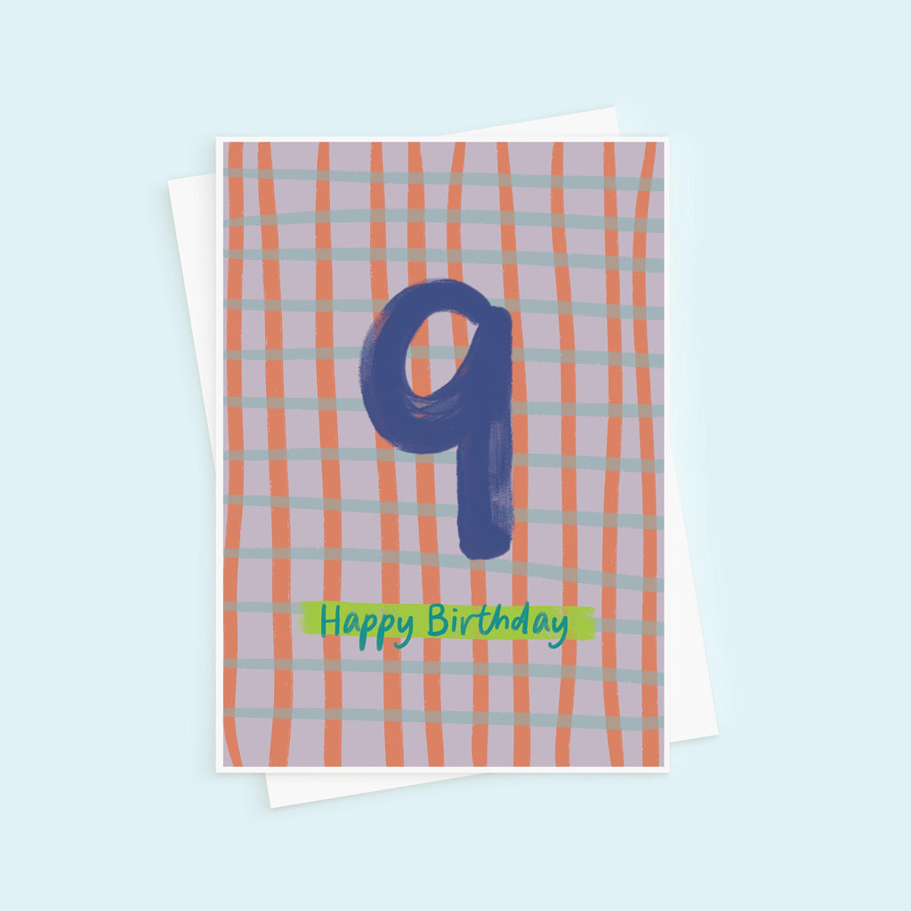 Kids 9th Birthday Card - Milestone Birthday Card - Card For Children - Birthday Card