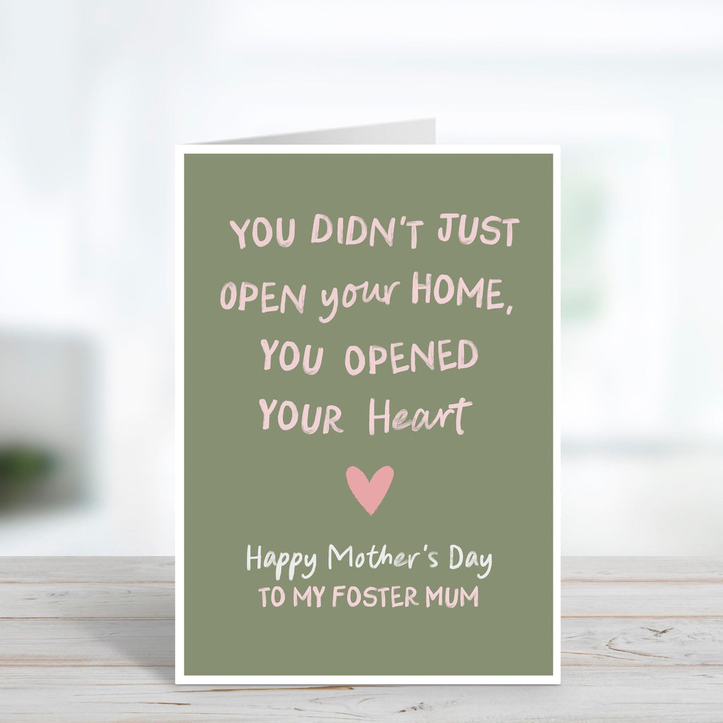 Thank You Foster Mum Mother's Day Card - Mother's Day Card for Foster Mum - Foster Mom