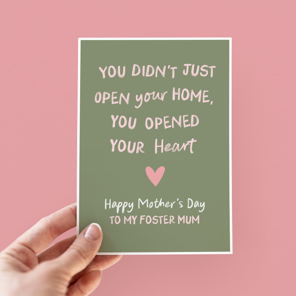 Thank You Foster Mum Mother's Day Card - Mother's Day Card for Foster Mum - Foster Mom