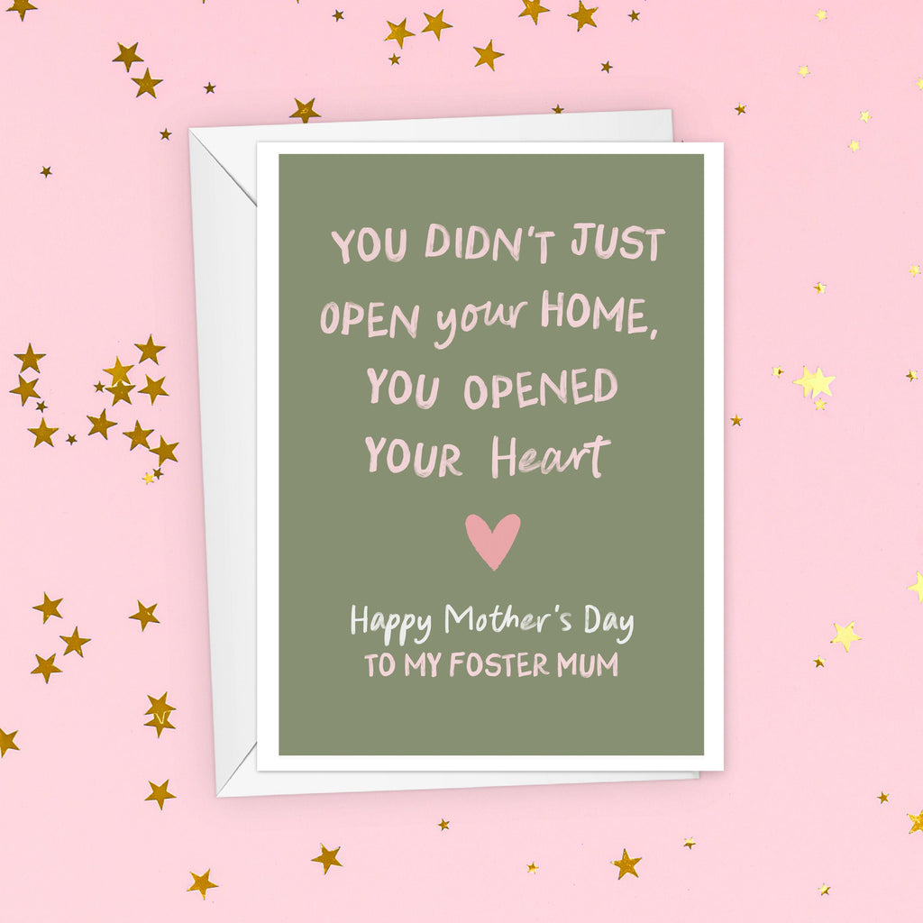 Thank You Foster Mum Mother's Day Card - Mother's Day Card for Foster Mum - Foster Mom