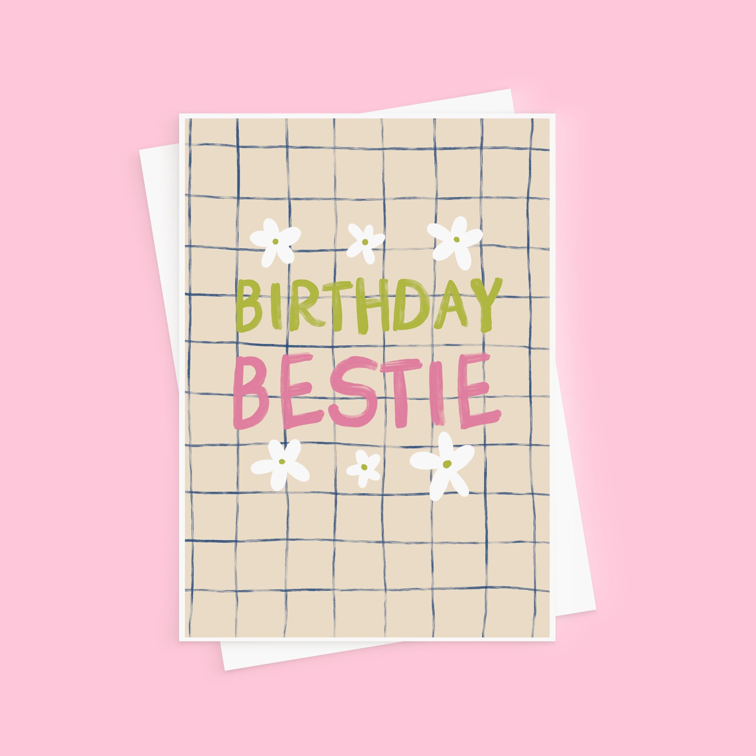 Birthday Bestie Birthday Card - Birthday Card For Best Friend