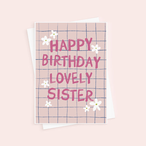 Birthday Card For Sister - Lovely Sister Birthday Card - Cute Birthday Card
