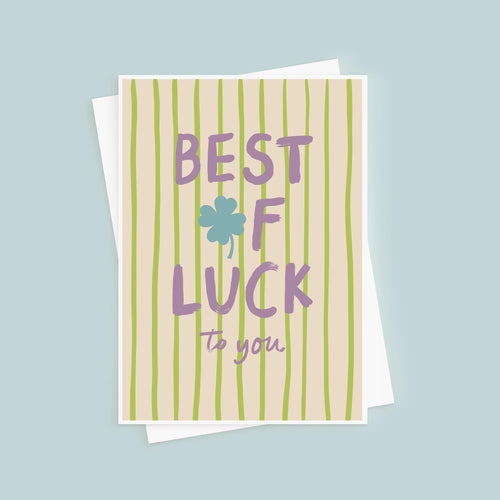Best Of Luck Good Luck Card