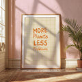More Plants Less Problems Typography Art Print