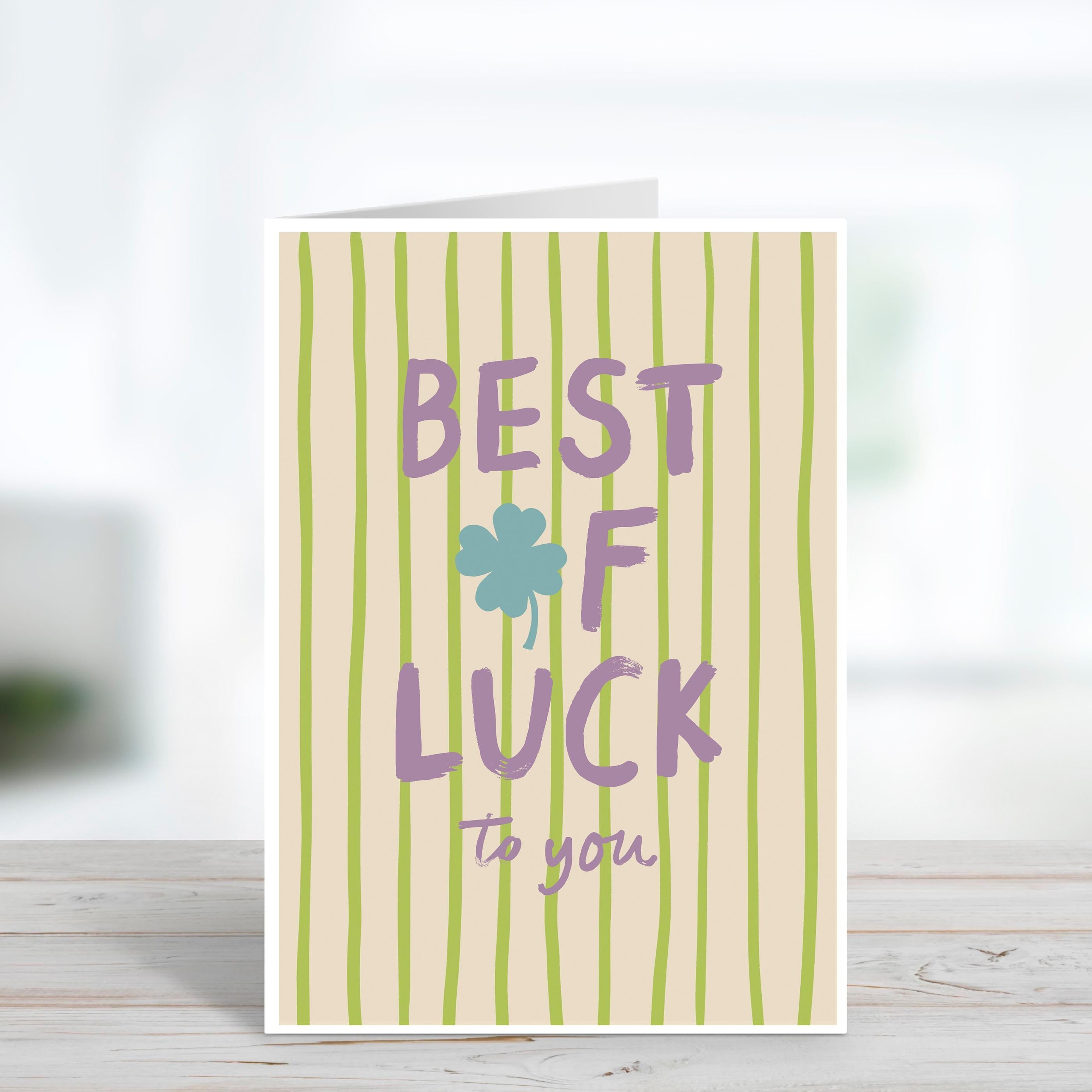 Best Of Luck Good Luck Card