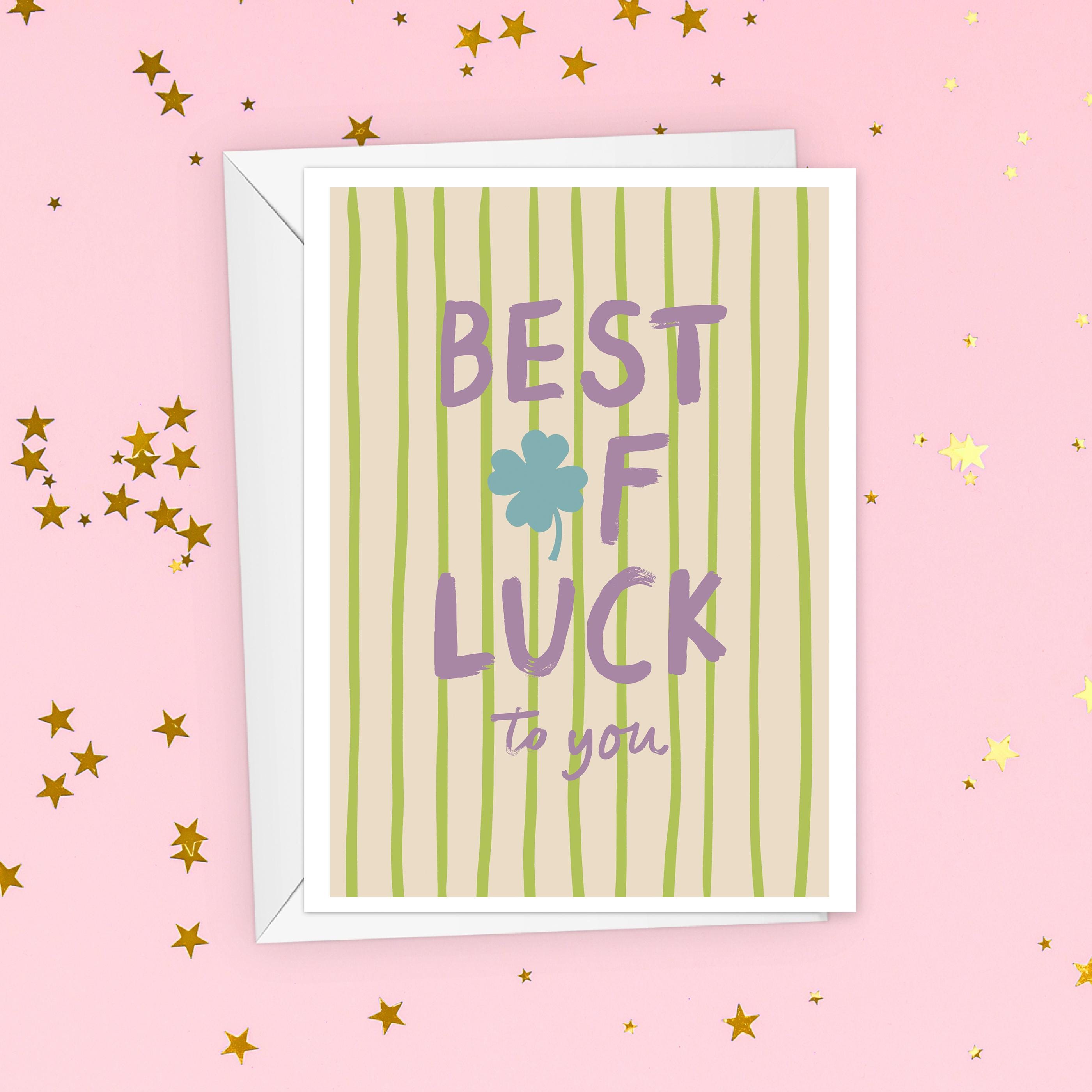 Best Of Luck Good Luck Card