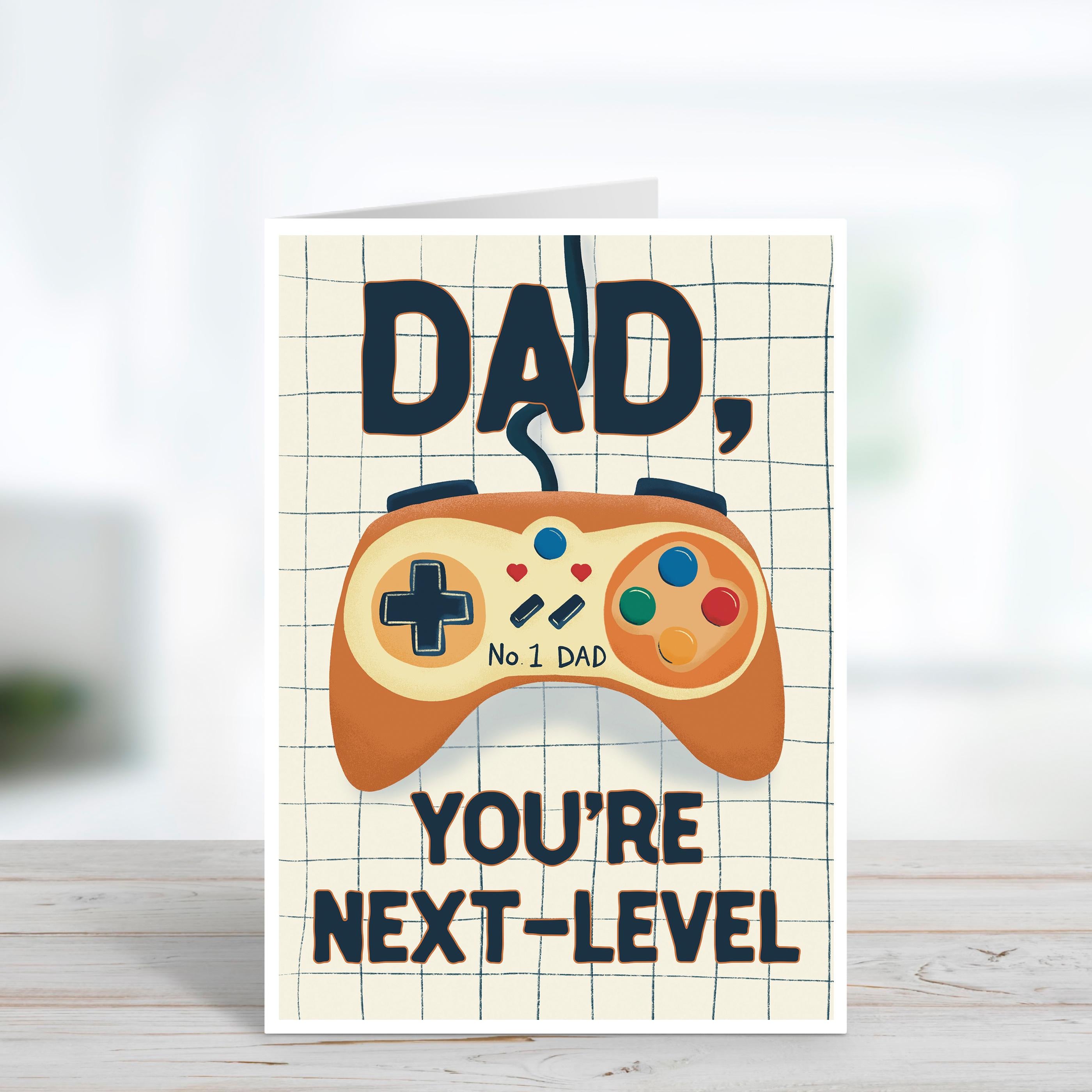 Next Level Father's Day Card For Gaming Dad