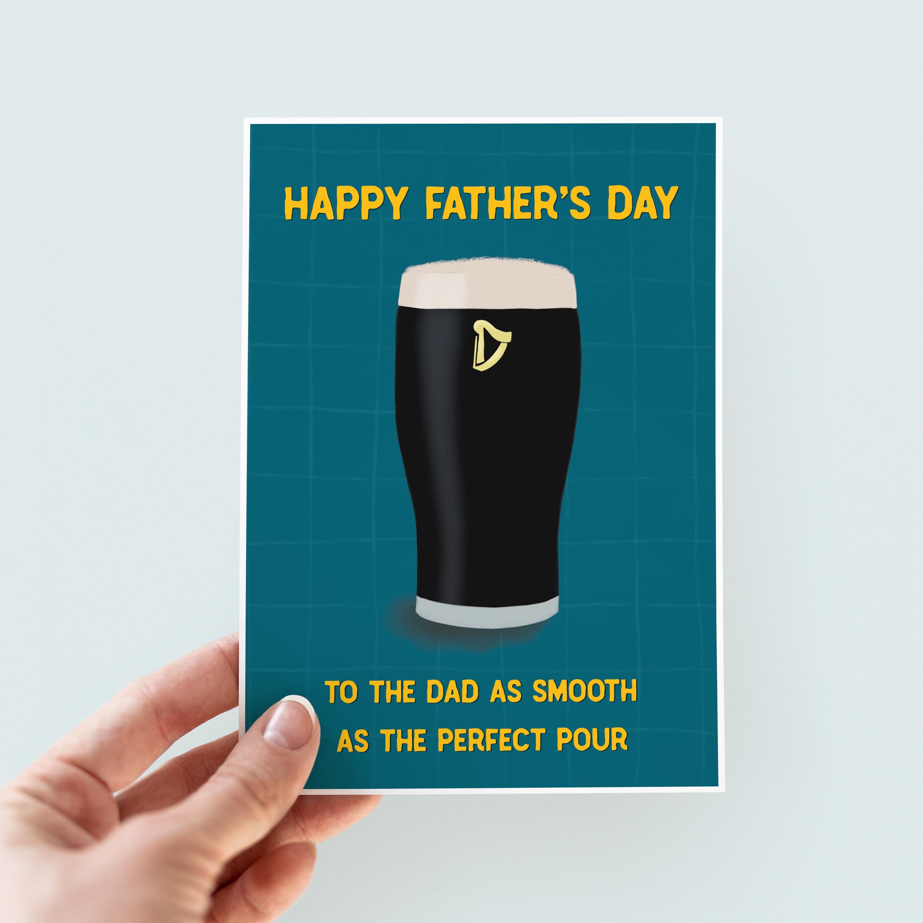 Smooth Dad Father's Day Card - Guinness Lovers Father's Day Card