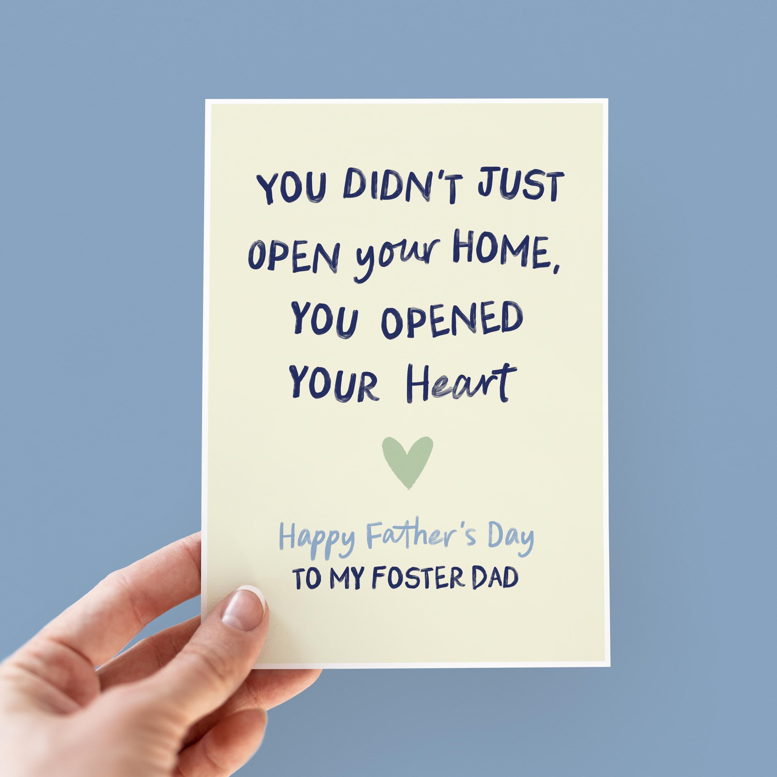Foster Dad Father's Day Card