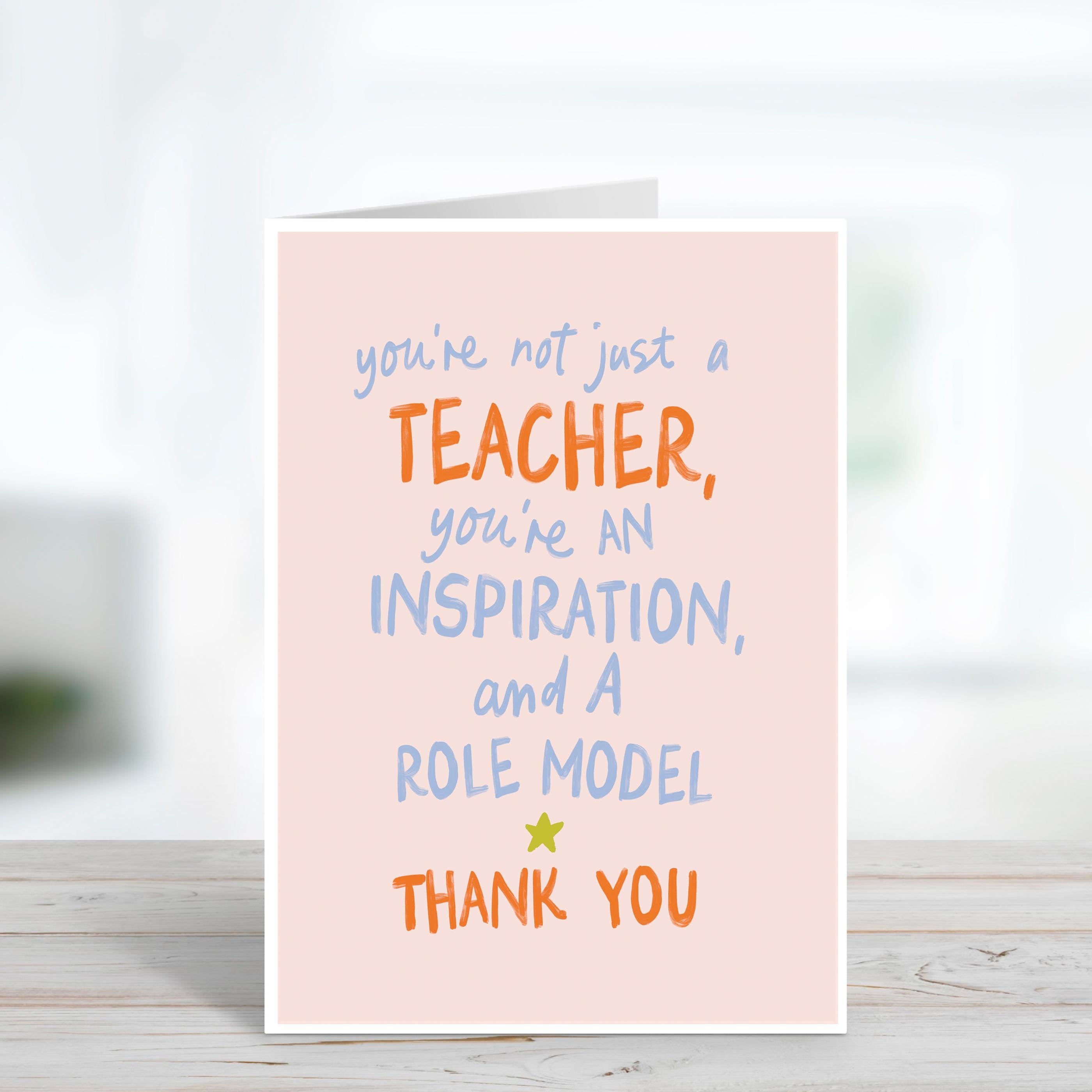 Not Just A Teacher Thank You Card