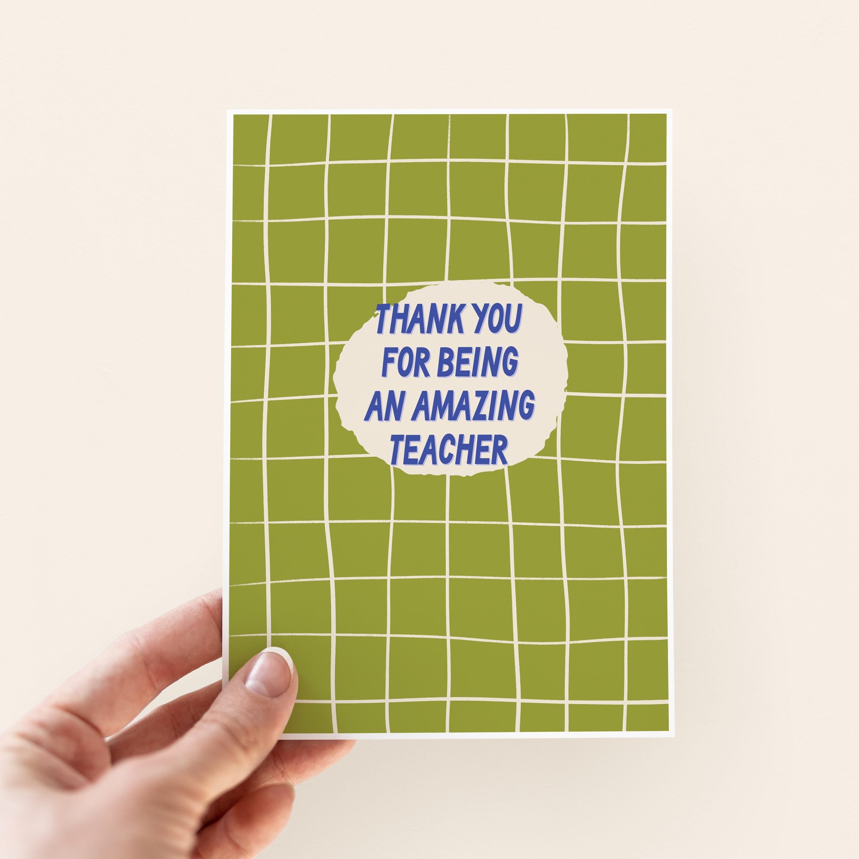 Amazing Teacher Thank You Card