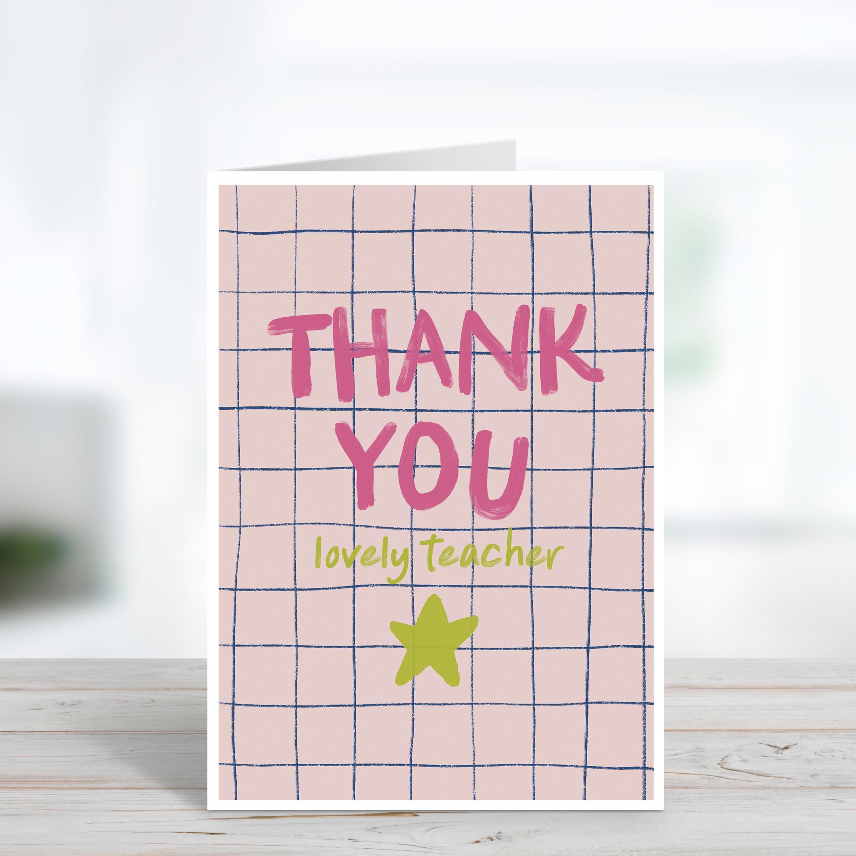Thank You Lovely Teacher Thank You Card