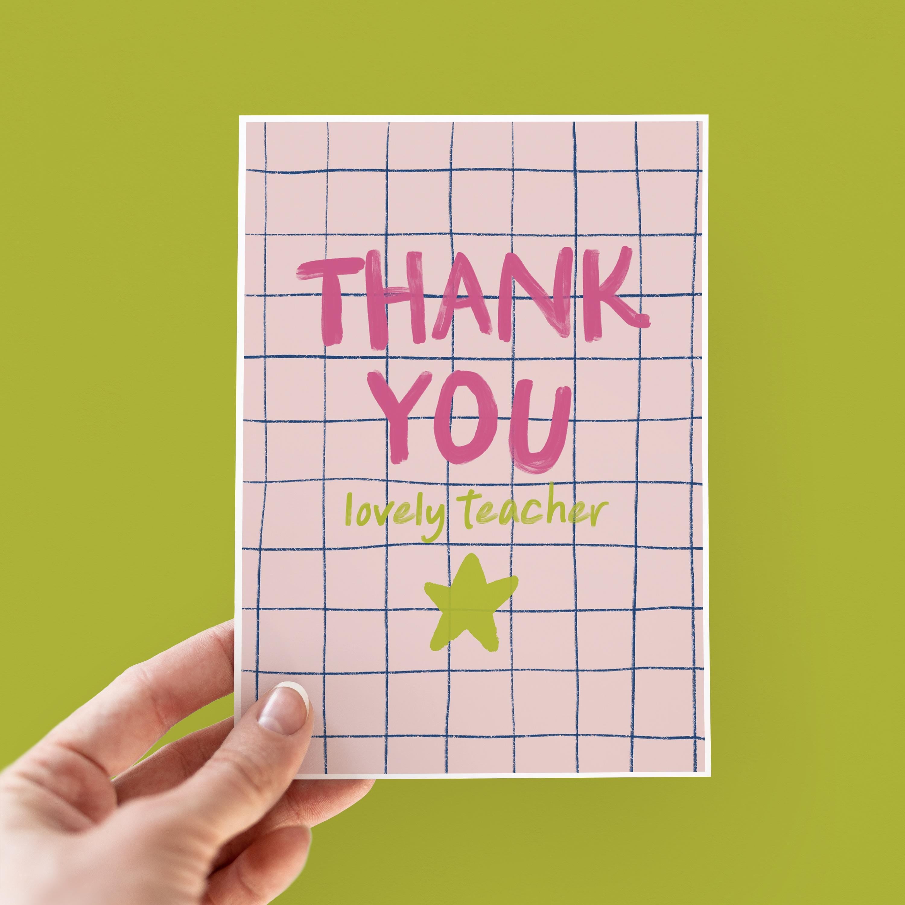Thank You Lovely Teacher Thank You Card