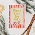 Peace, Love, Joy, Hope Christmas card