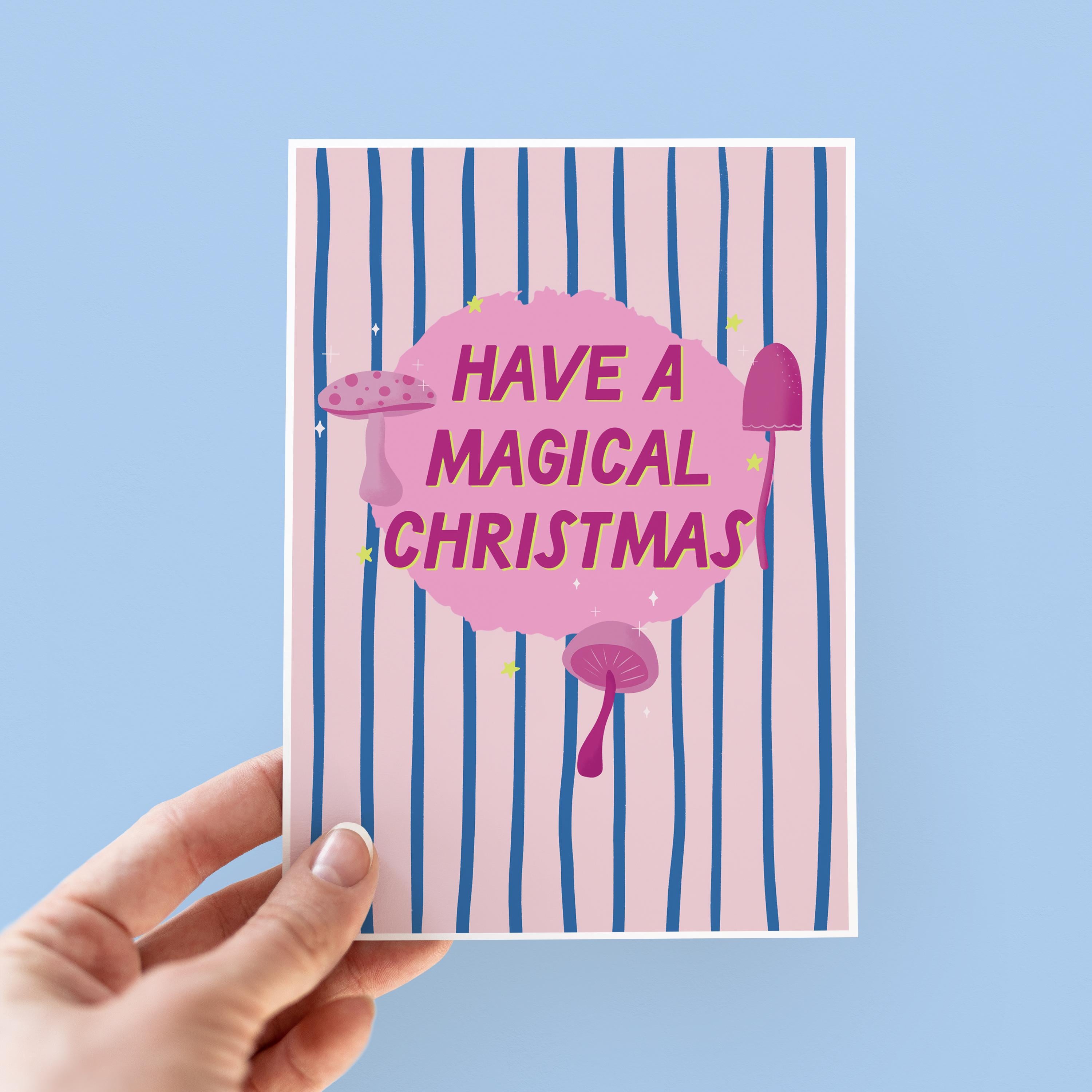 Magical Mushroom Christmas card