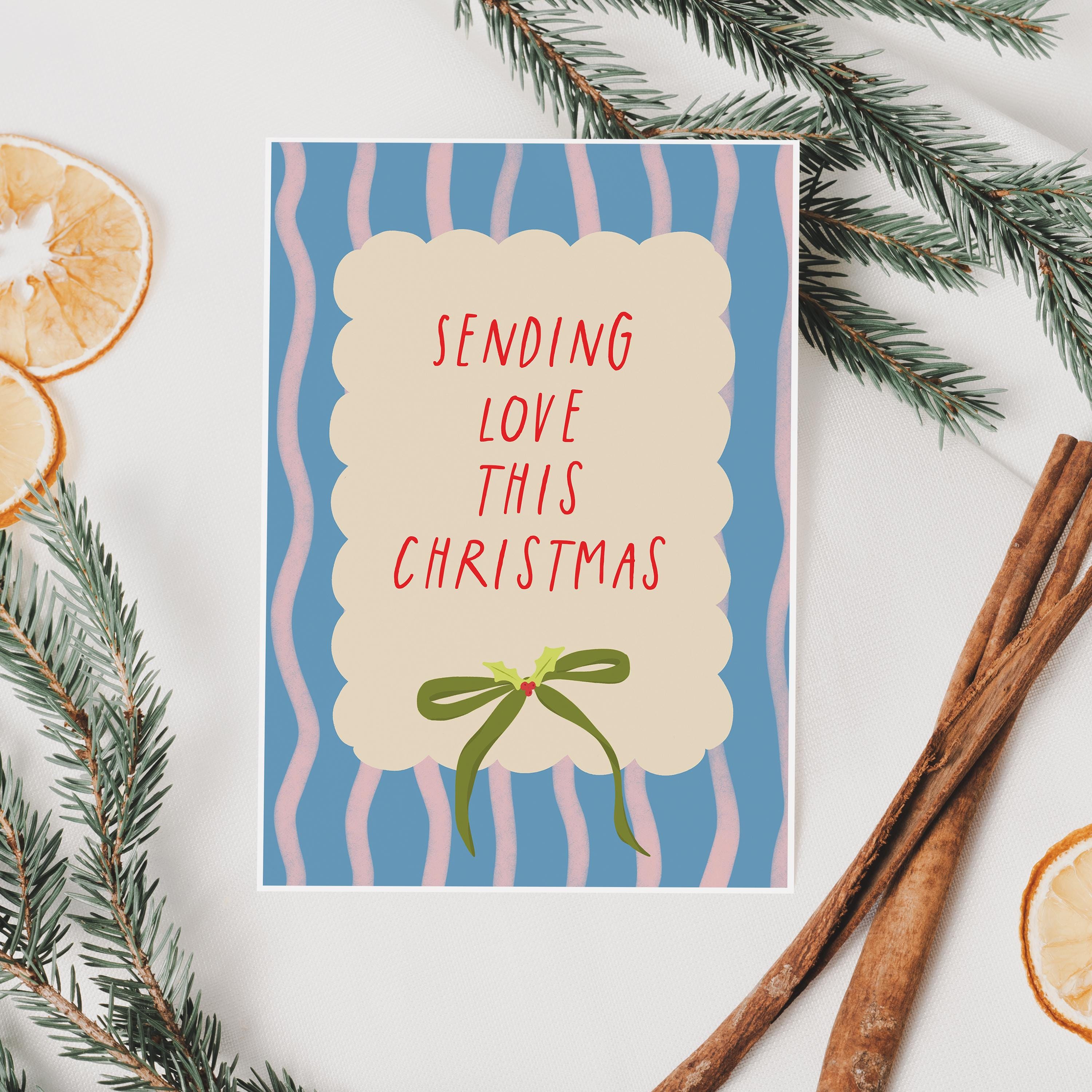 Sending Love This Christmas card