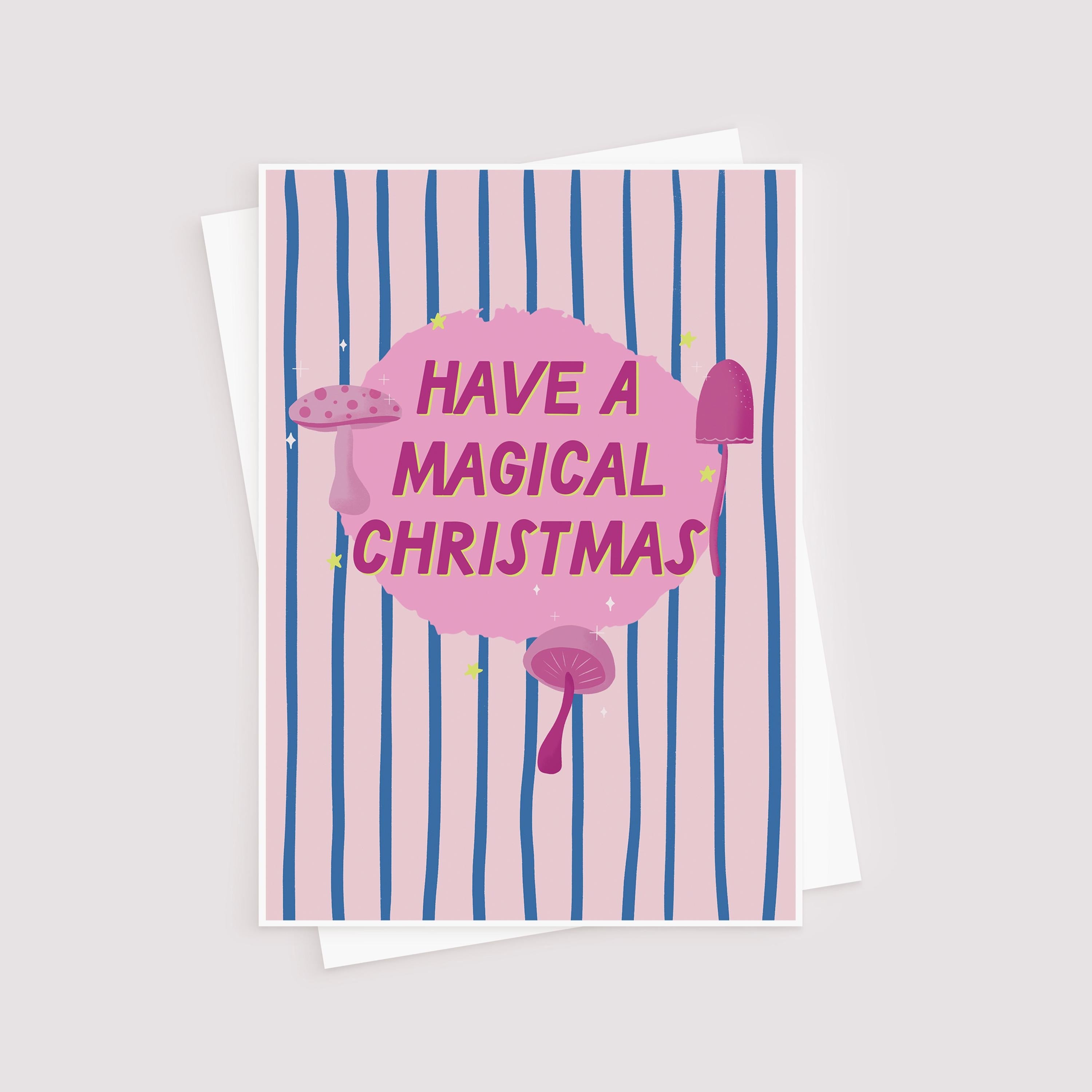 Magical Mushroom Christmas card