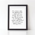 Lobster Quote Typography Print