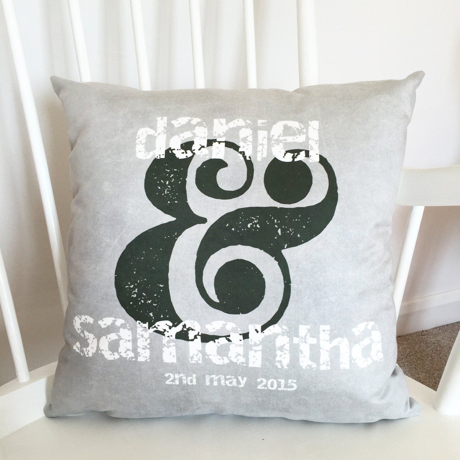 Personalised Couples Special Date Cushion