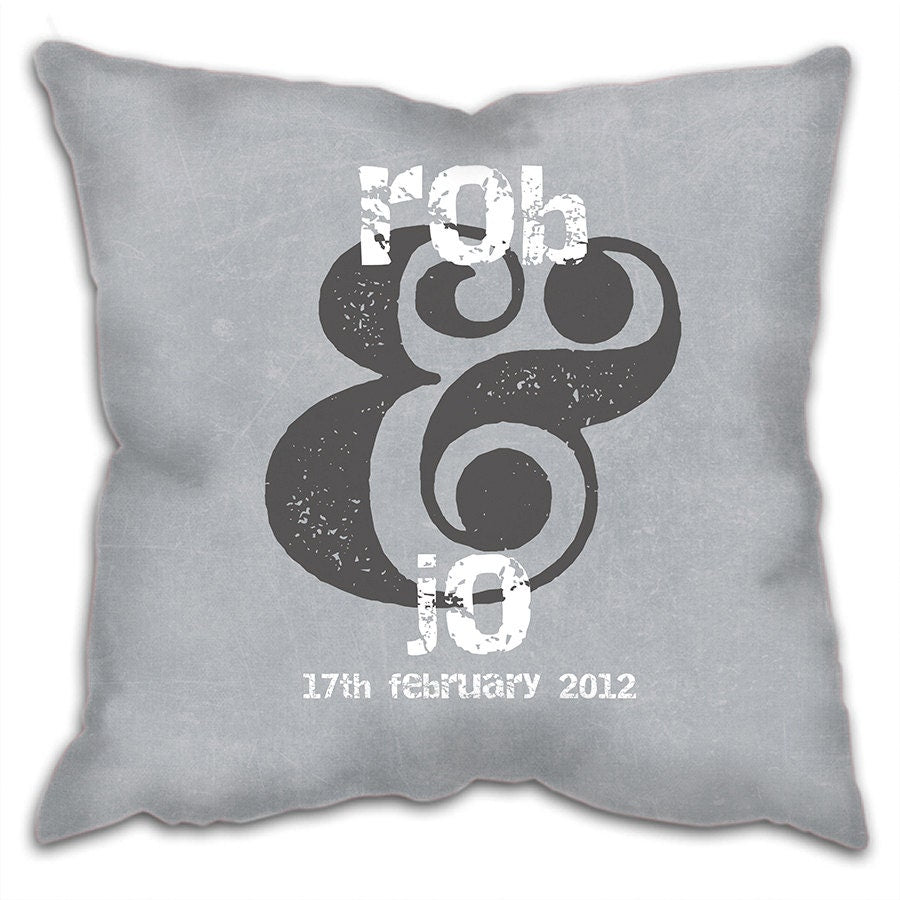 Personalised Couples Special Date Cushion
