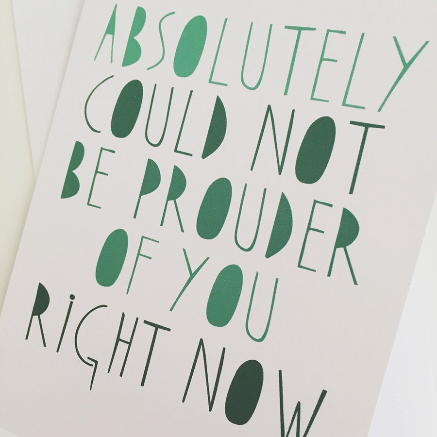 Could Not Be Prouder Congratulations Card