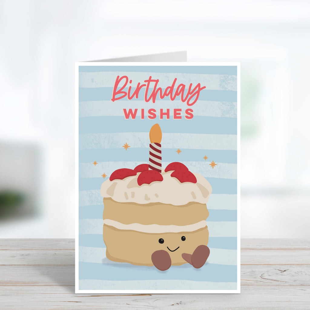 Cute Jellycat Birthday Cake Birthday Card
