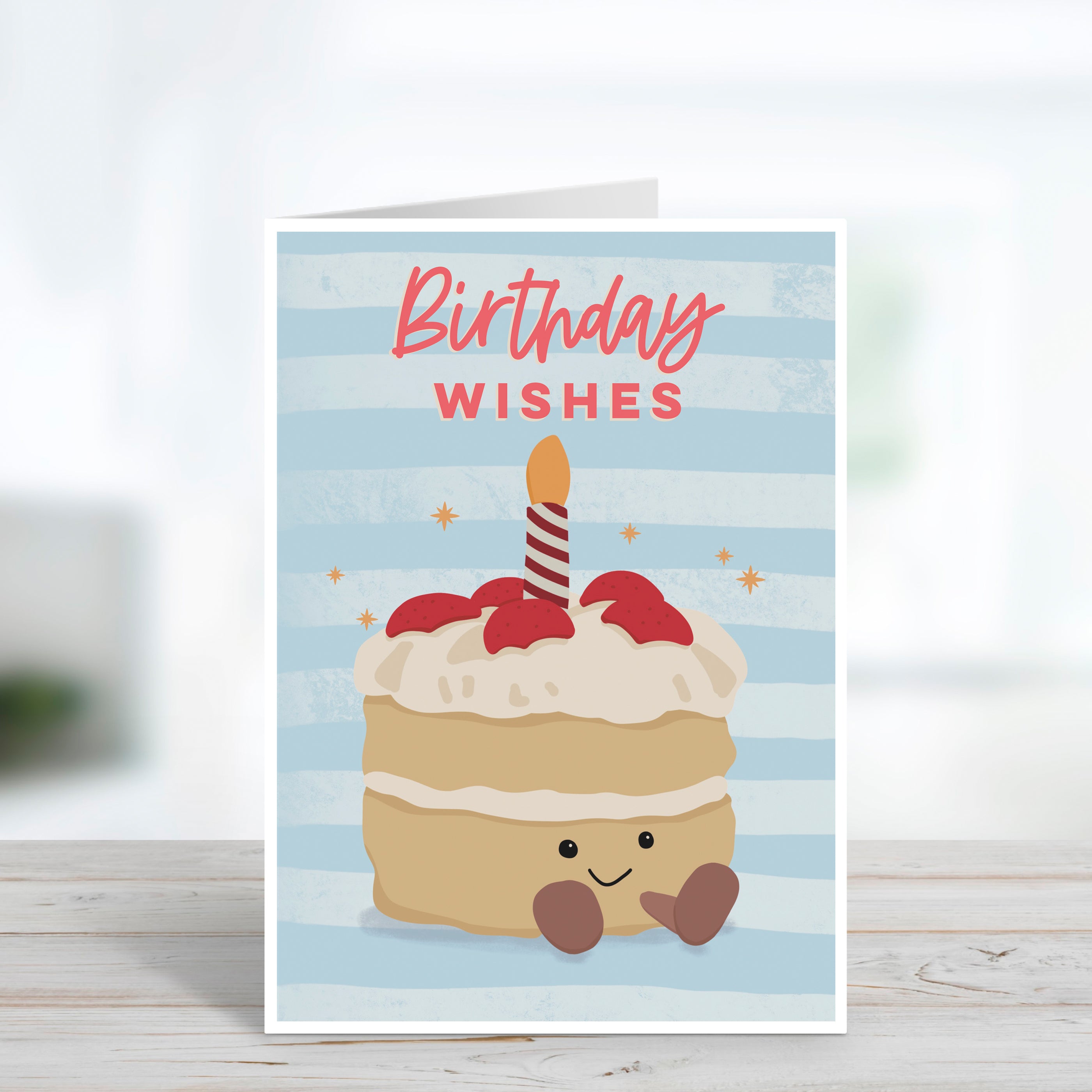 Cute Jellycat Birthday Cake Birthday Card