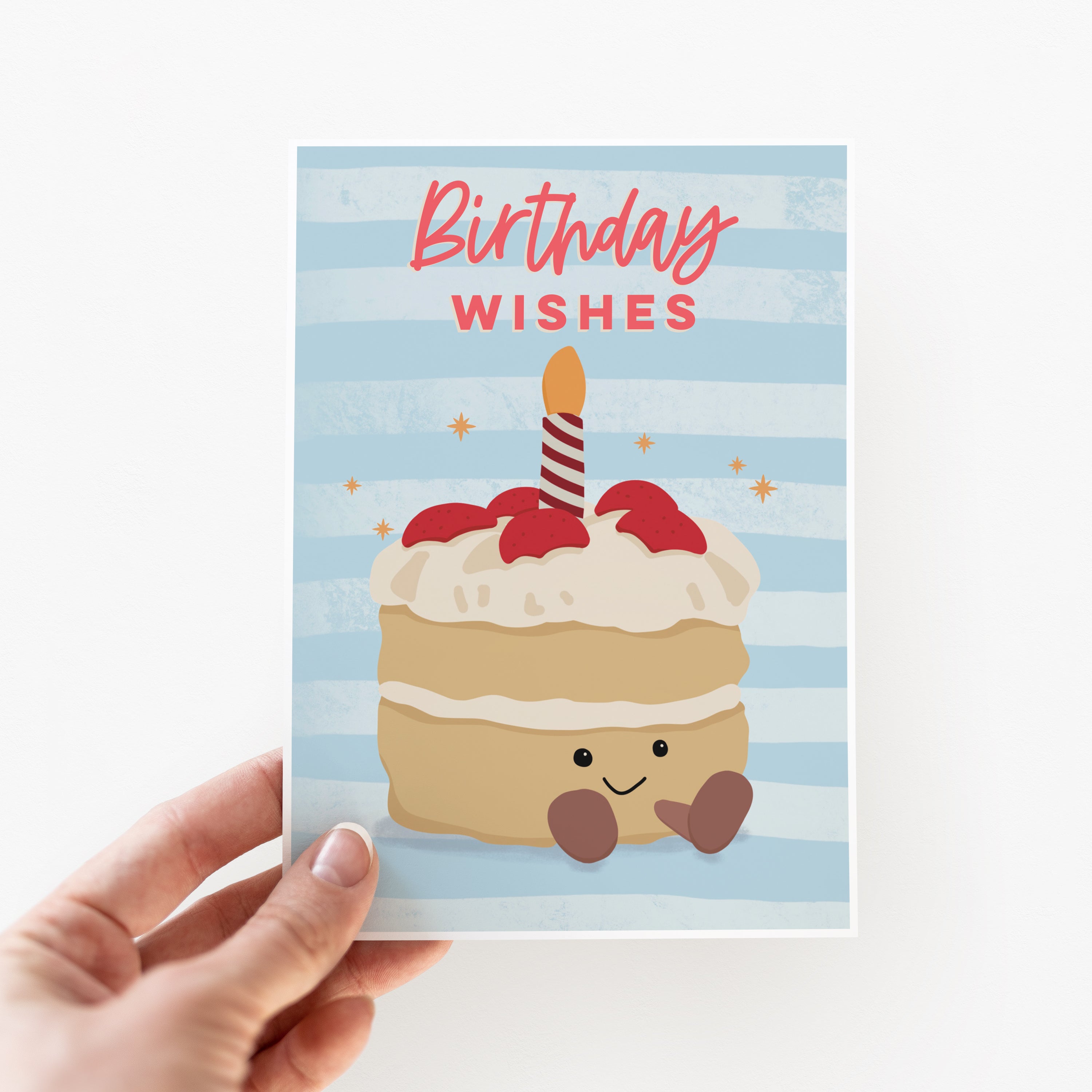Cute Jellycat Birthday Cake Birthday Card