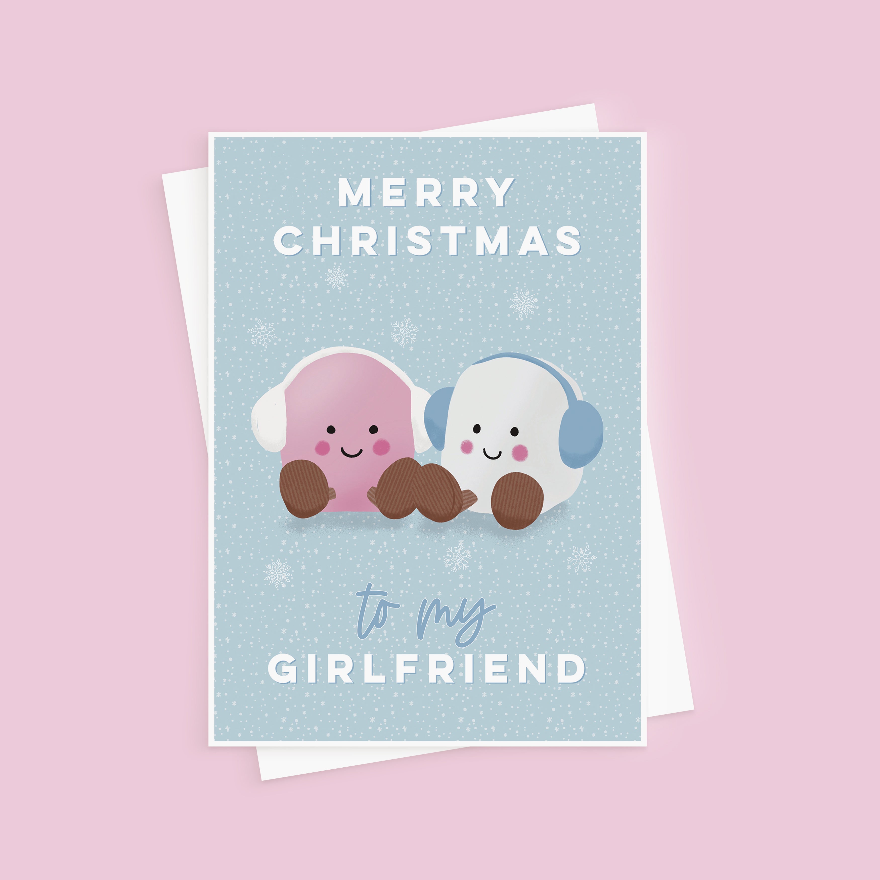 Cute Jellycat Christmas Card For Girlfriend