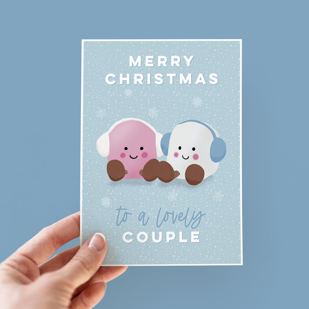 Cute Jellycat Christmas Card For Couples