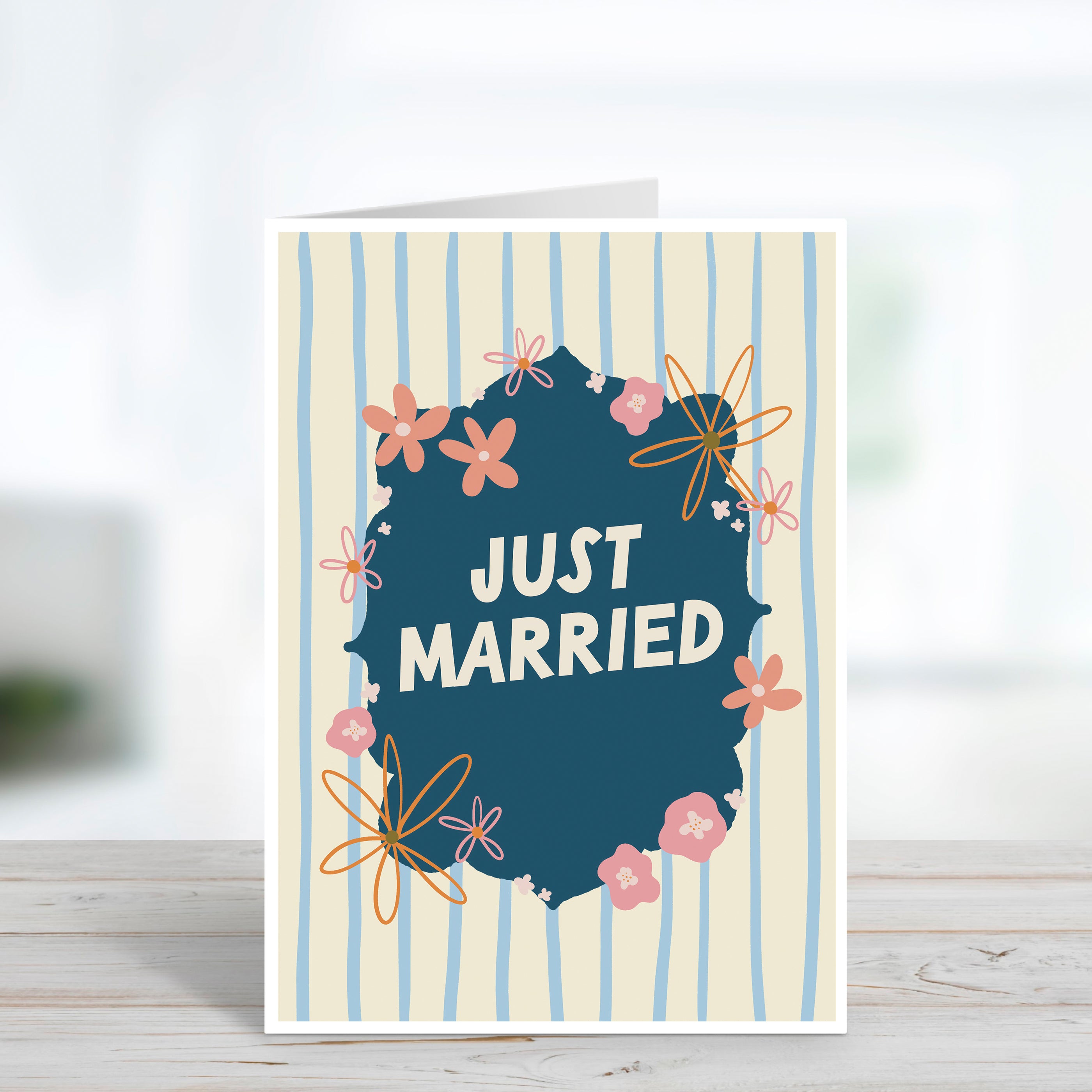 Just Married Wedding Day Card