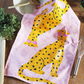 Cool Leopard Pink Tea Towel
