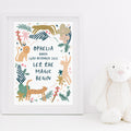 Let The Magic Begin Personalised New Baby Print