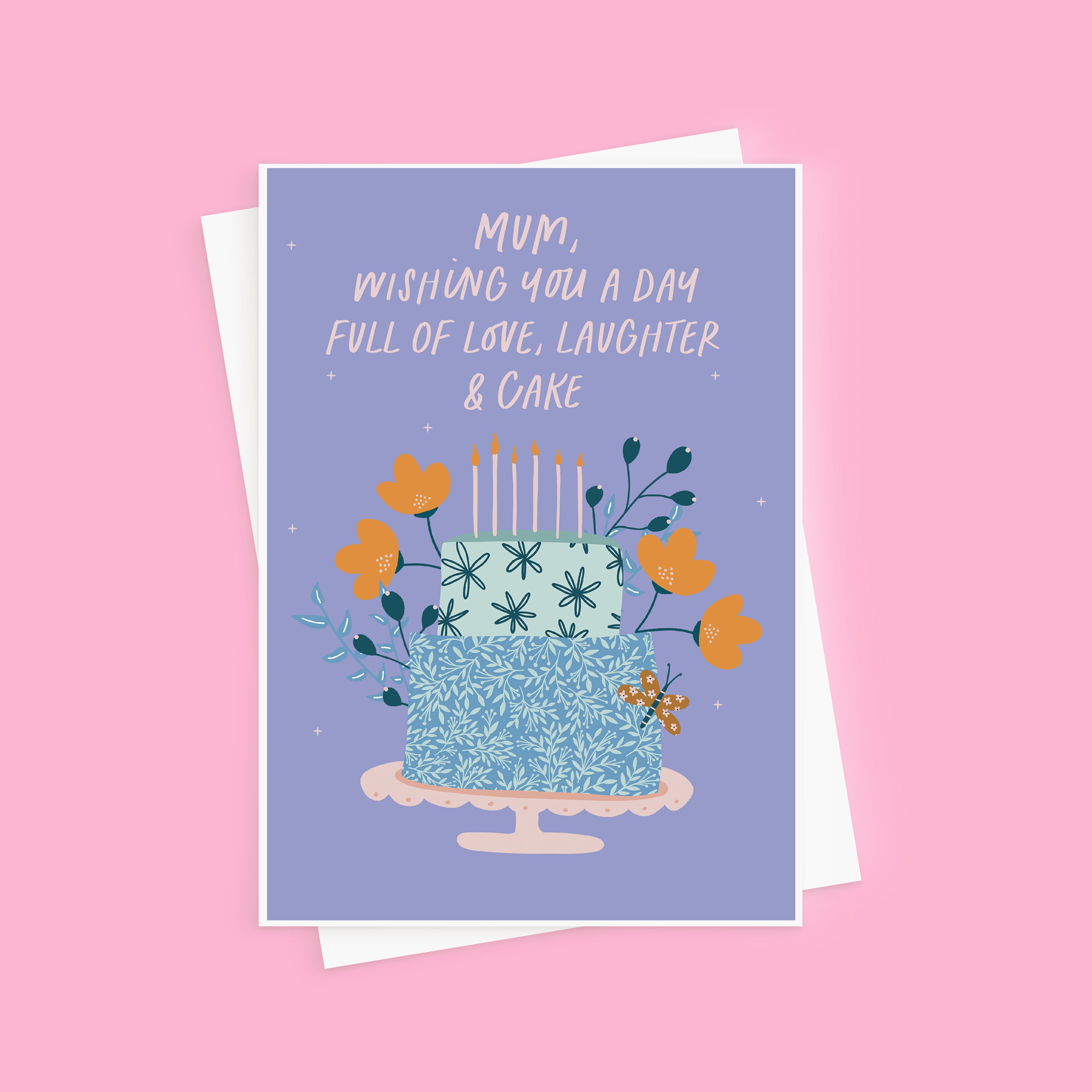 Love, Laughter & Cake Birthday Card For Mum