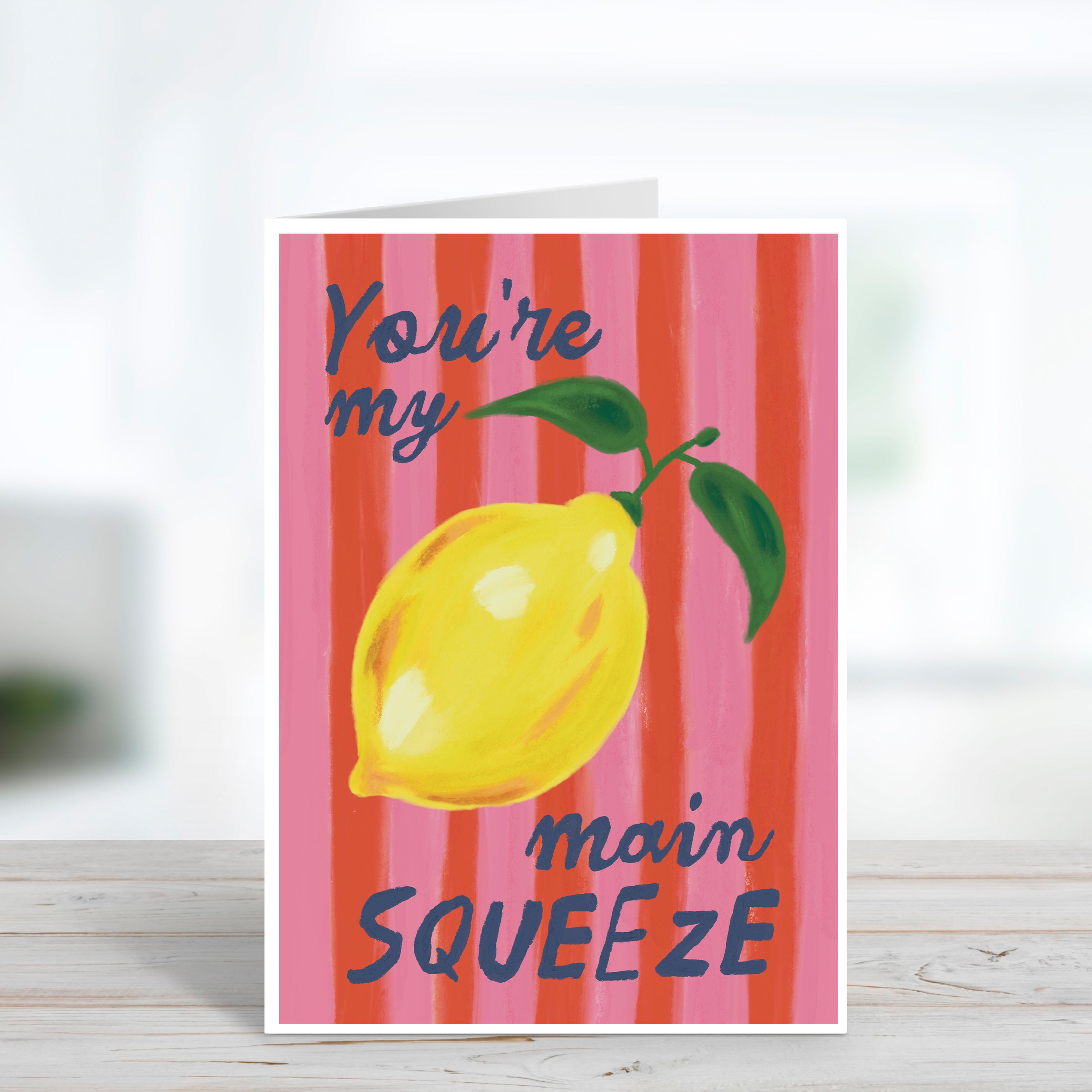 Main squeeze Lemon Valentine's Day CArd