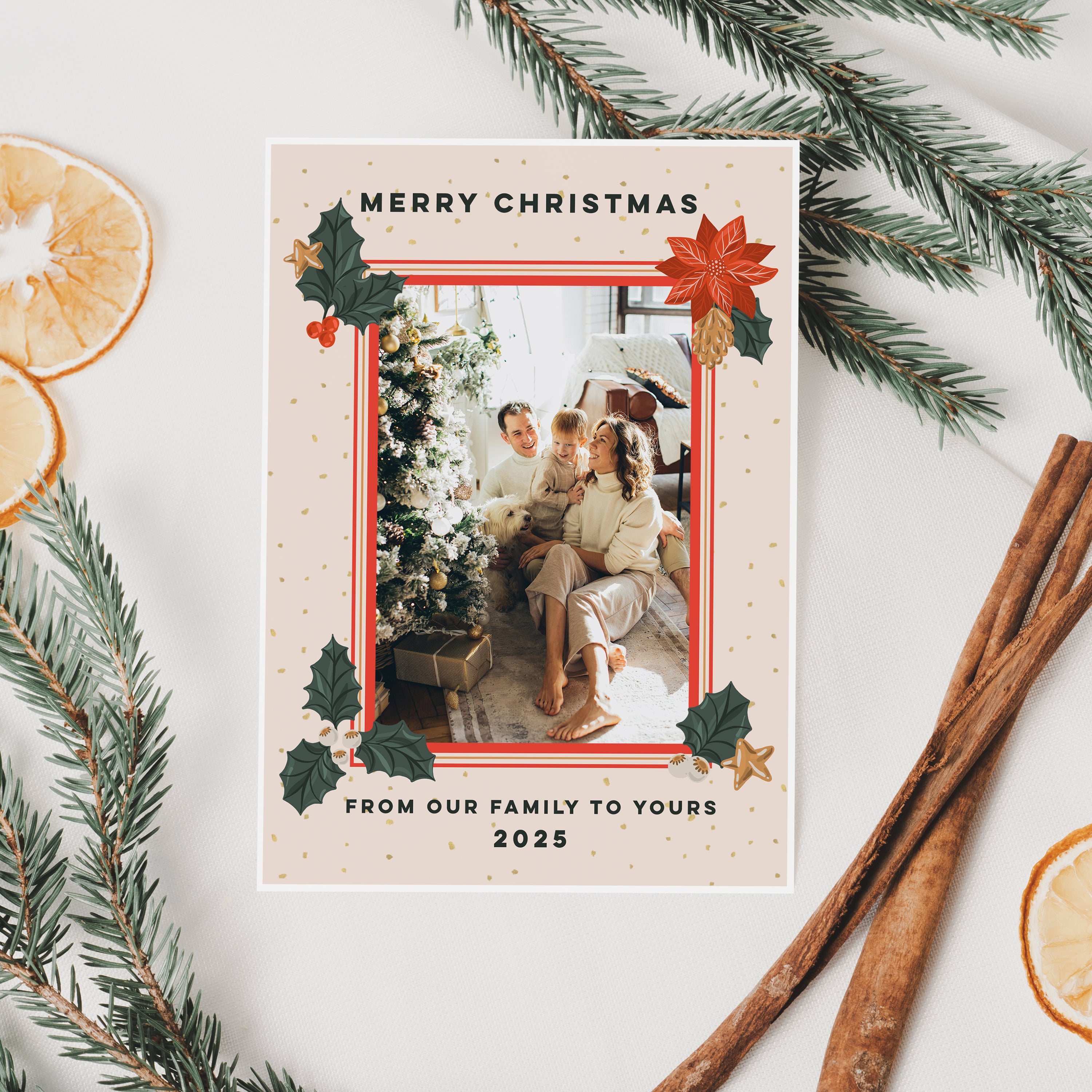 Family Photo Upload Christmas Card