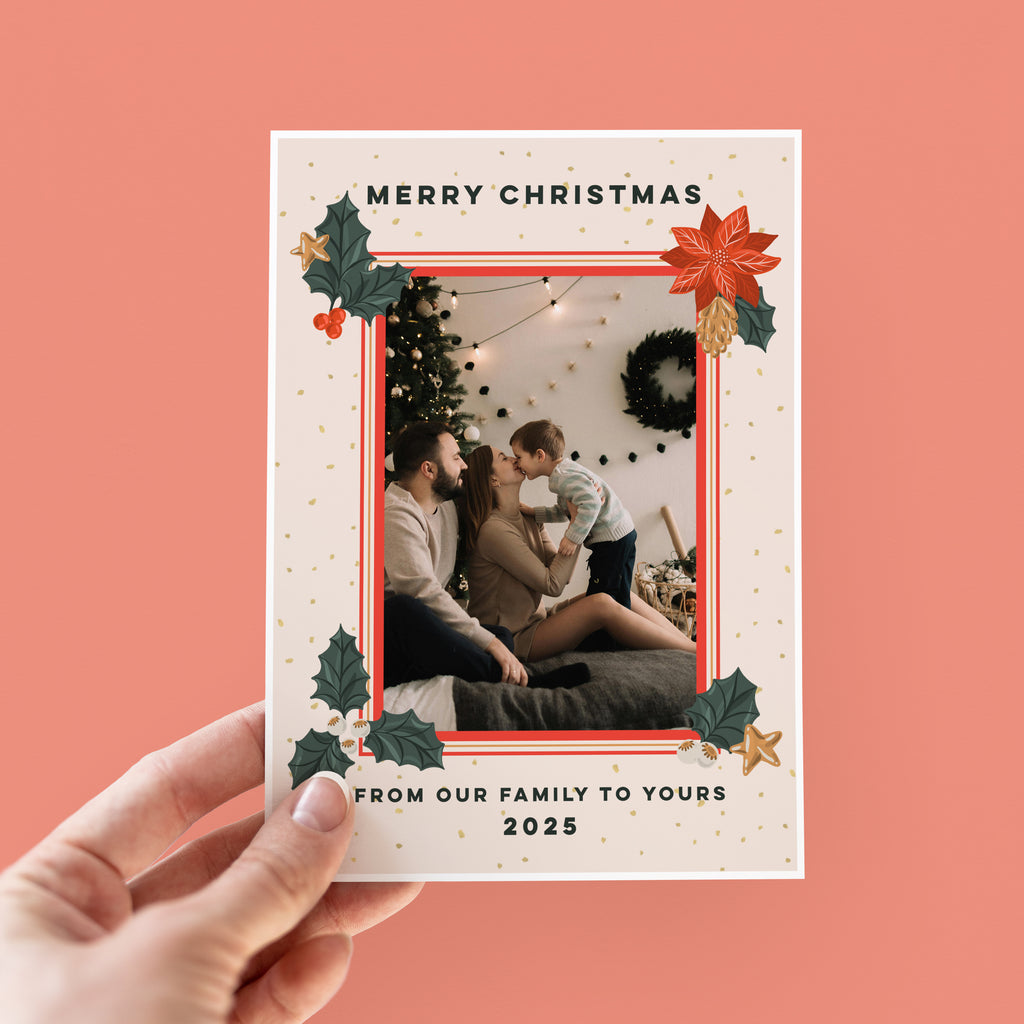 Family Photo Upload Christmas Card