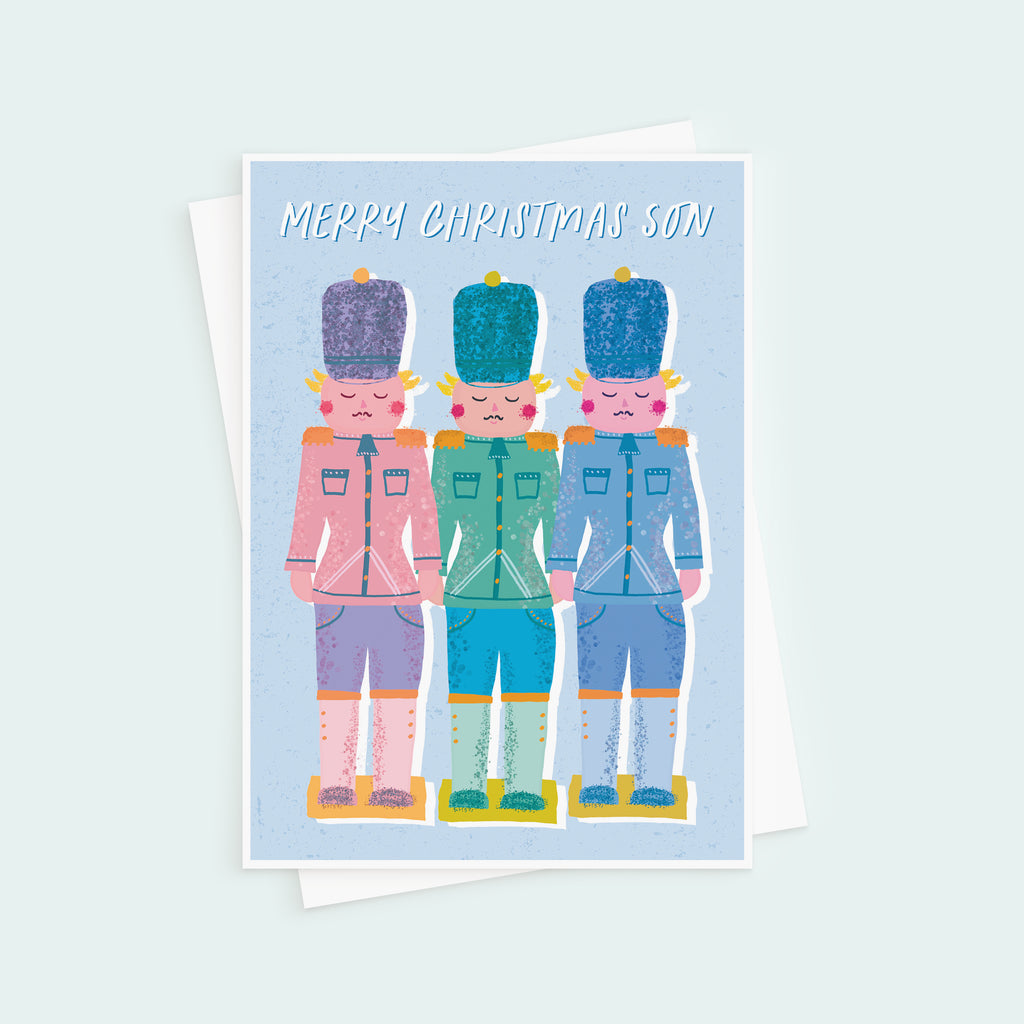 Nutcracker Christmas Card For Son