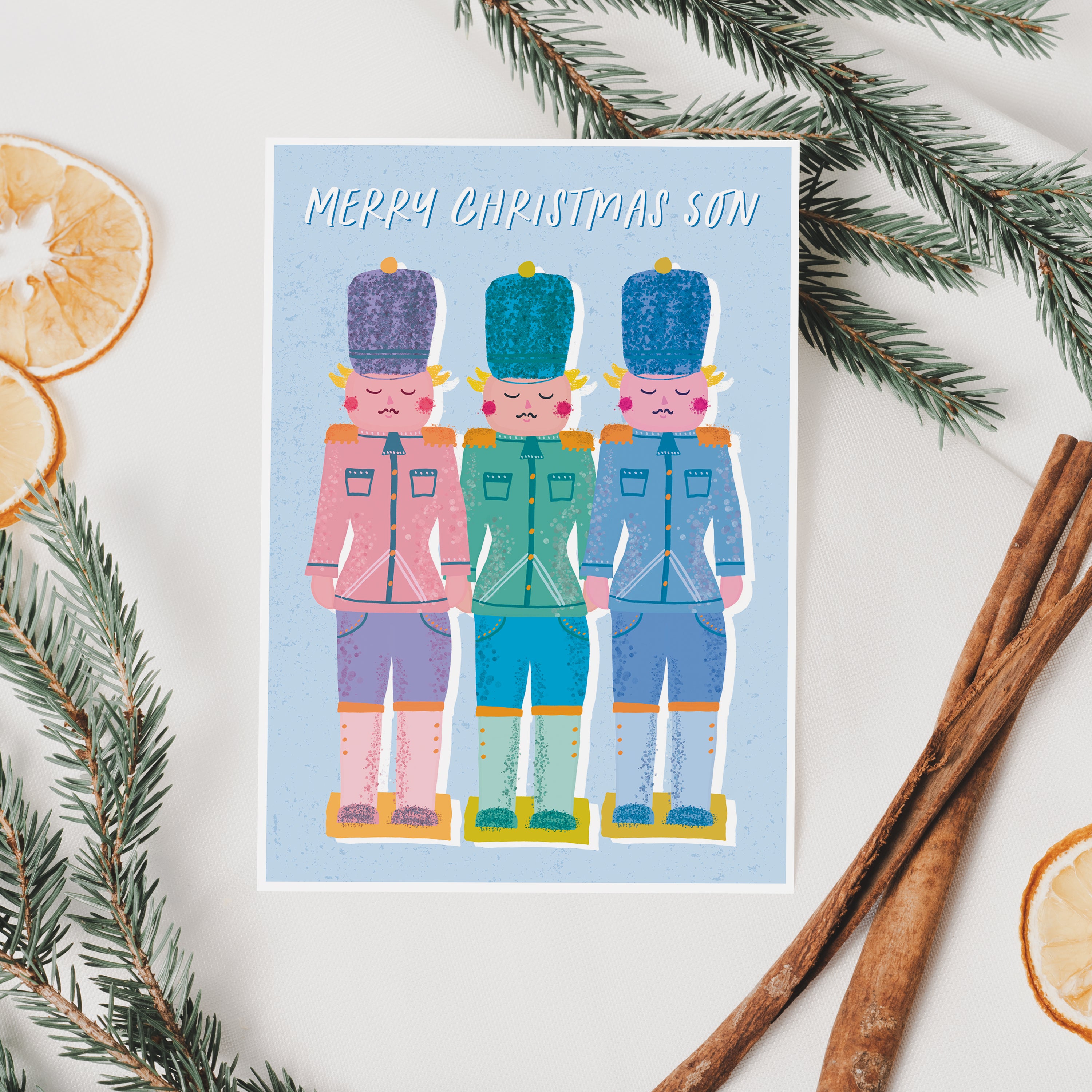 Nutcracker Christmas Card For Son