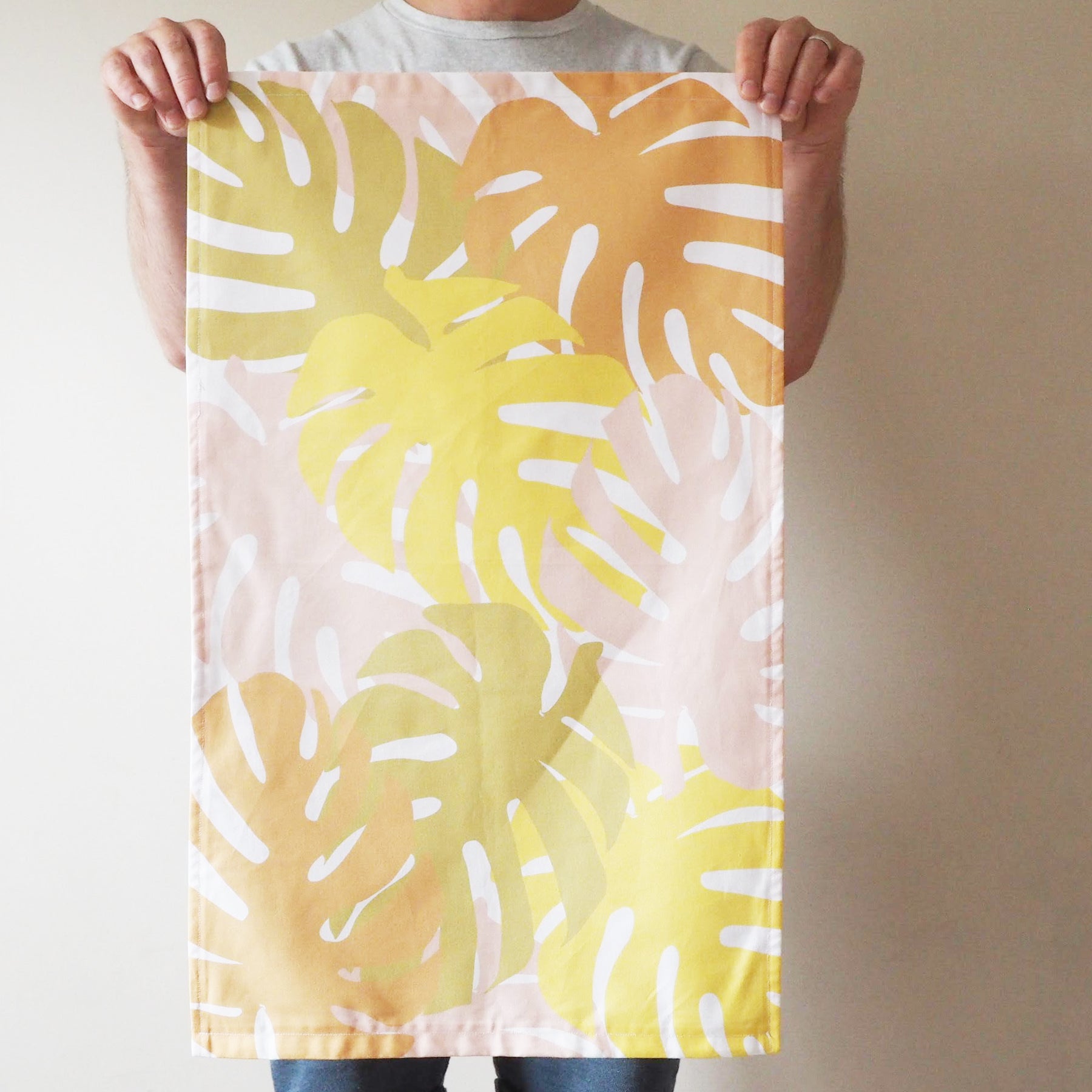 Monstera Print Decorative Tea Towel