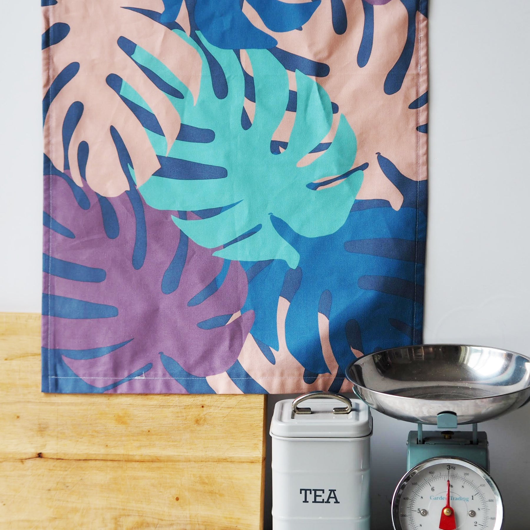 Monstera Print Decorative Tea Towel