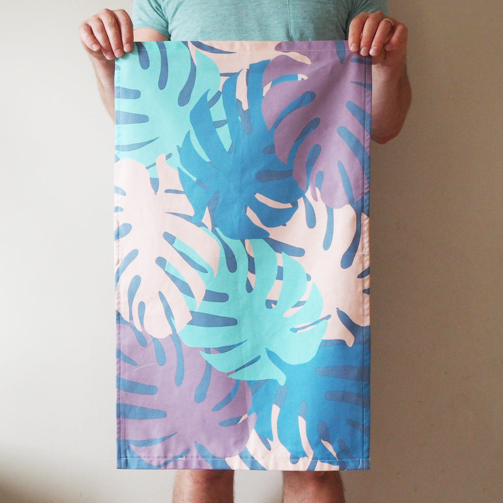 Monstera Print Decorative Tea Towel