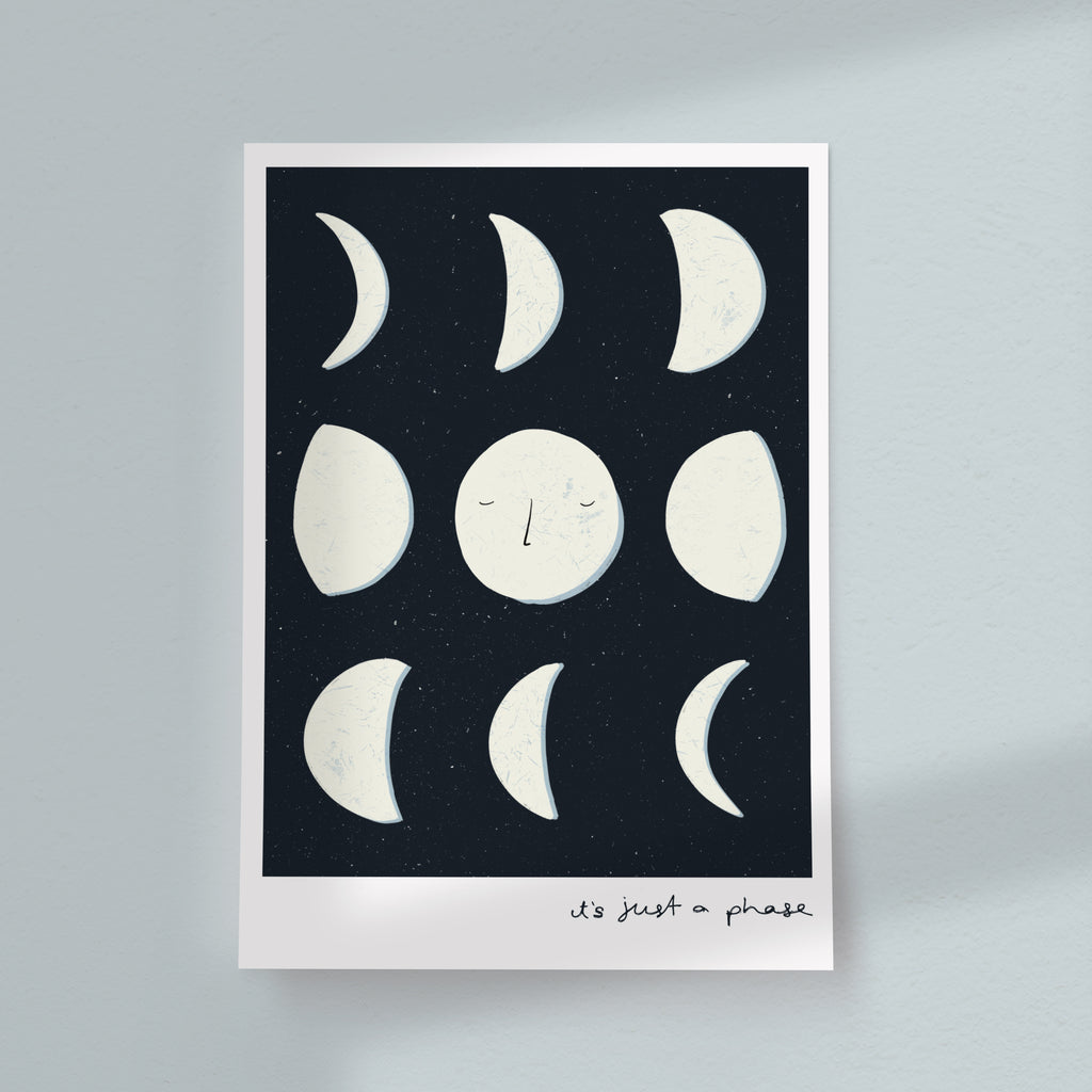 Moon Phase Art Print