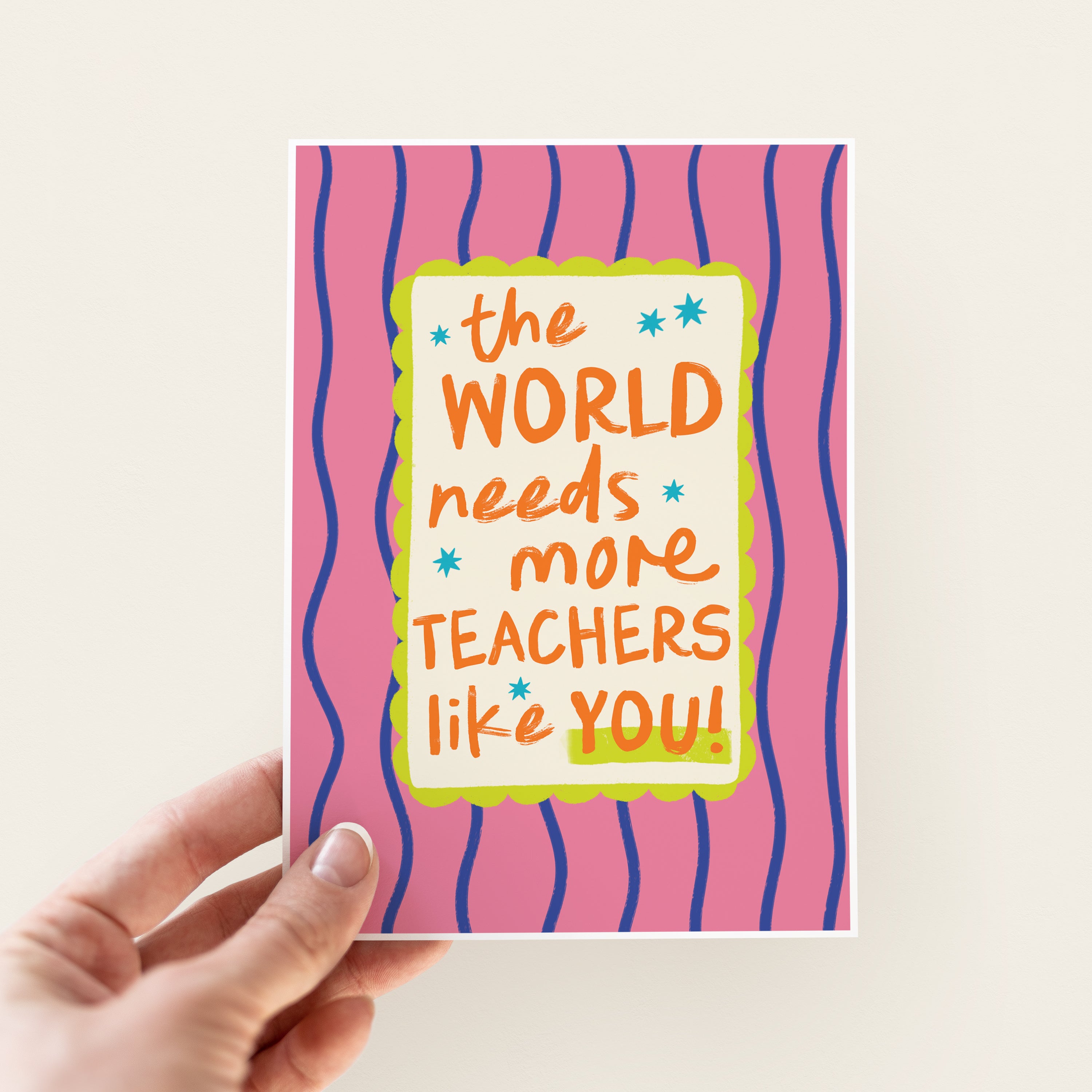 More Teachers Like You Thank You Card