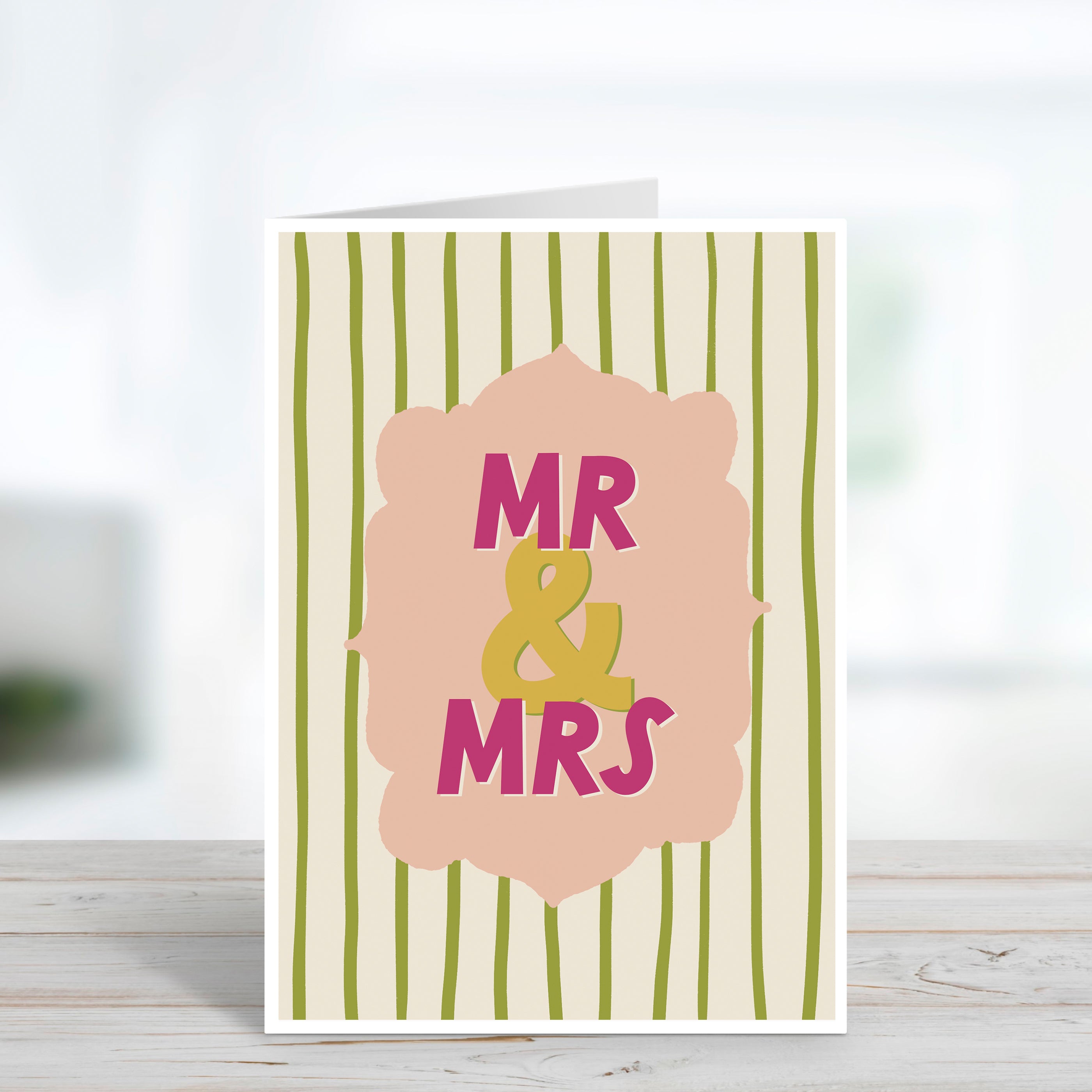 Mr and Mrs Wedding Day Congratulations Card