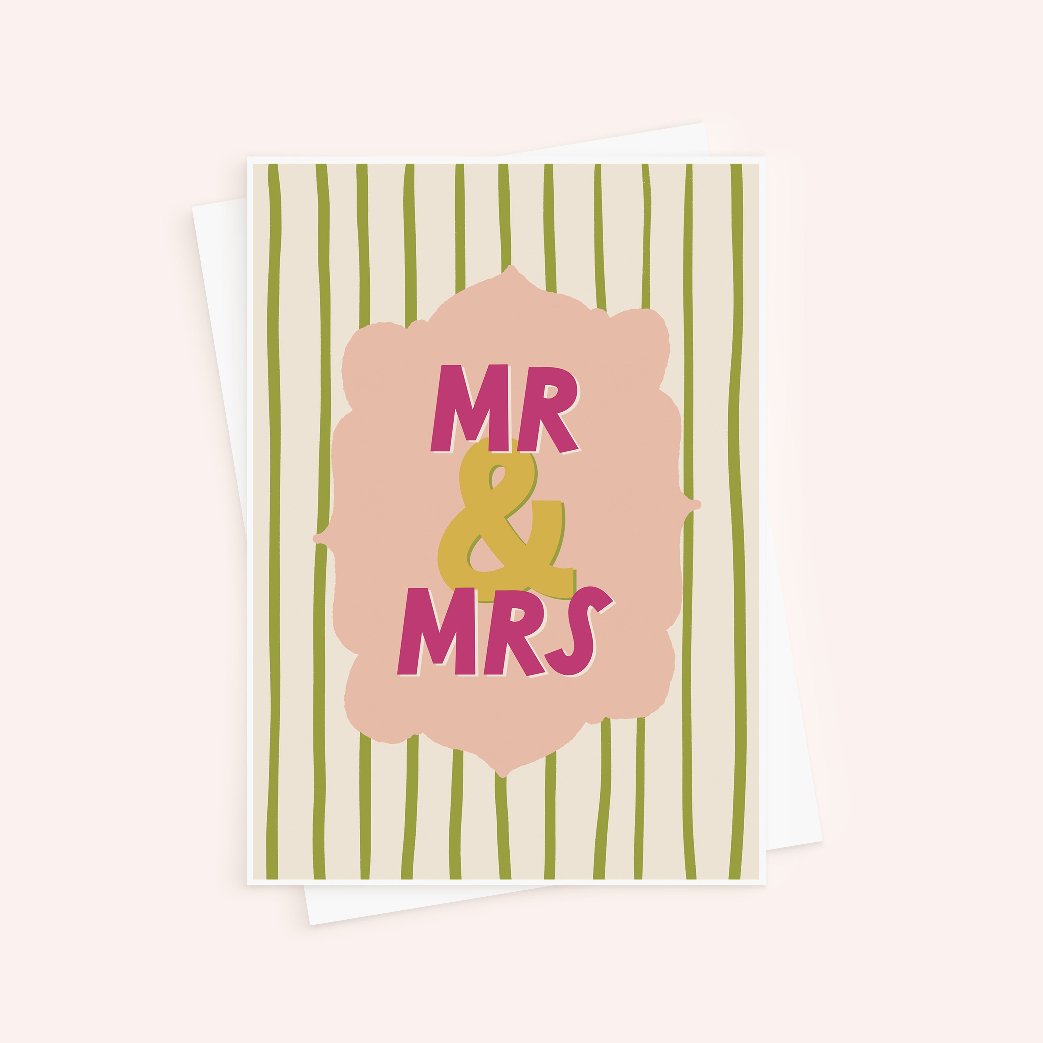 Mr and Mrs Wedding Day Congratulations Card